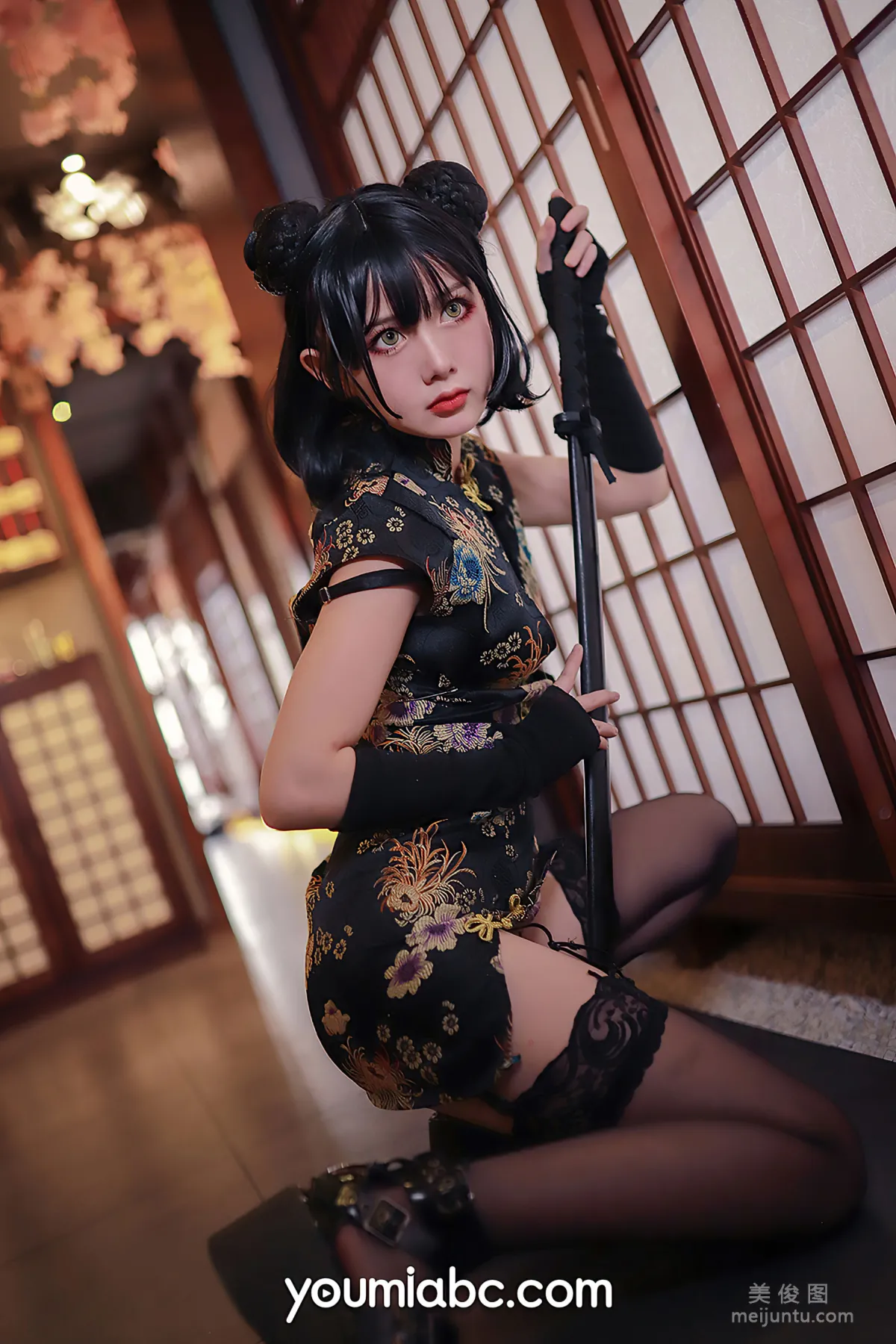 [尤蜜YouMi]  您的蛋蛋 - 旗袍武士娘15