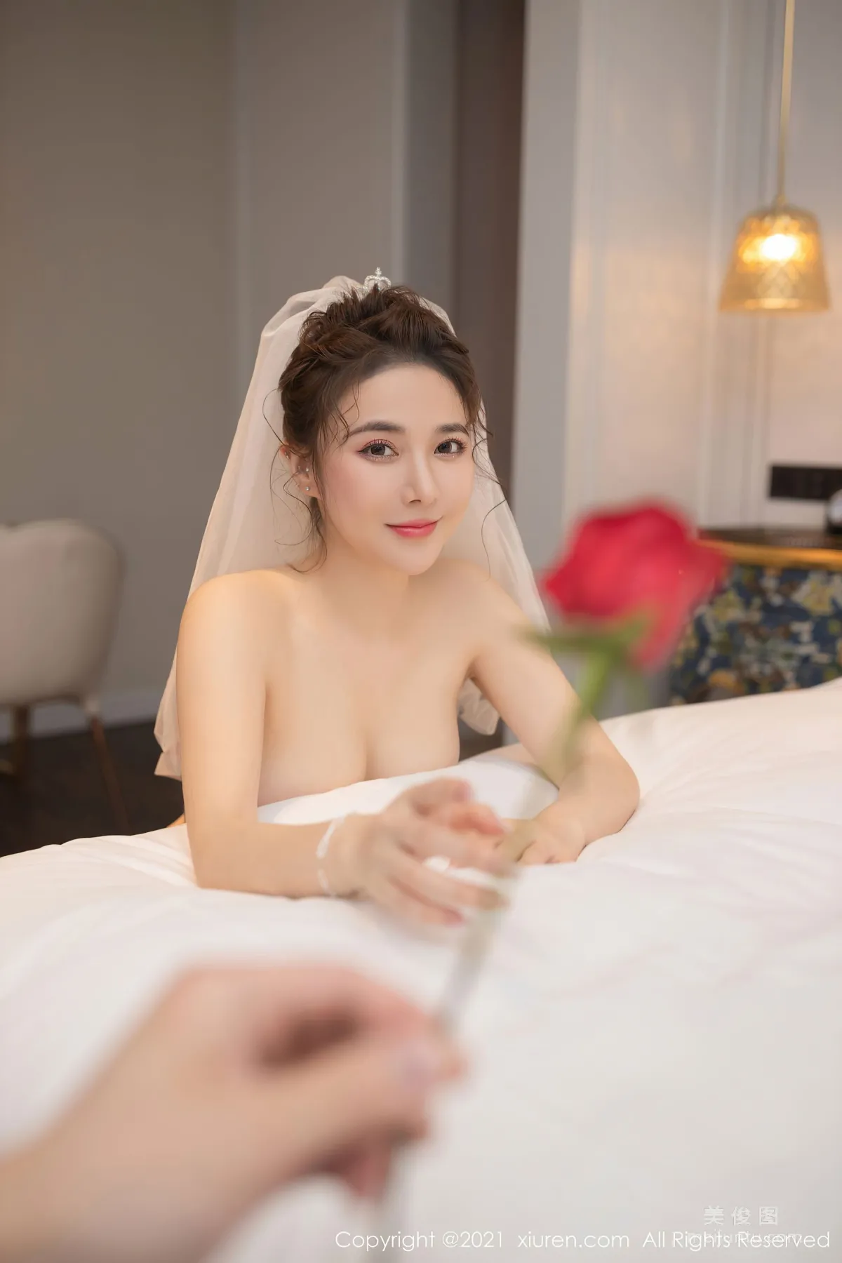 [秀人XiuRen] No.3538 魚子醬Fish - 新娘婚紗主題系列 49