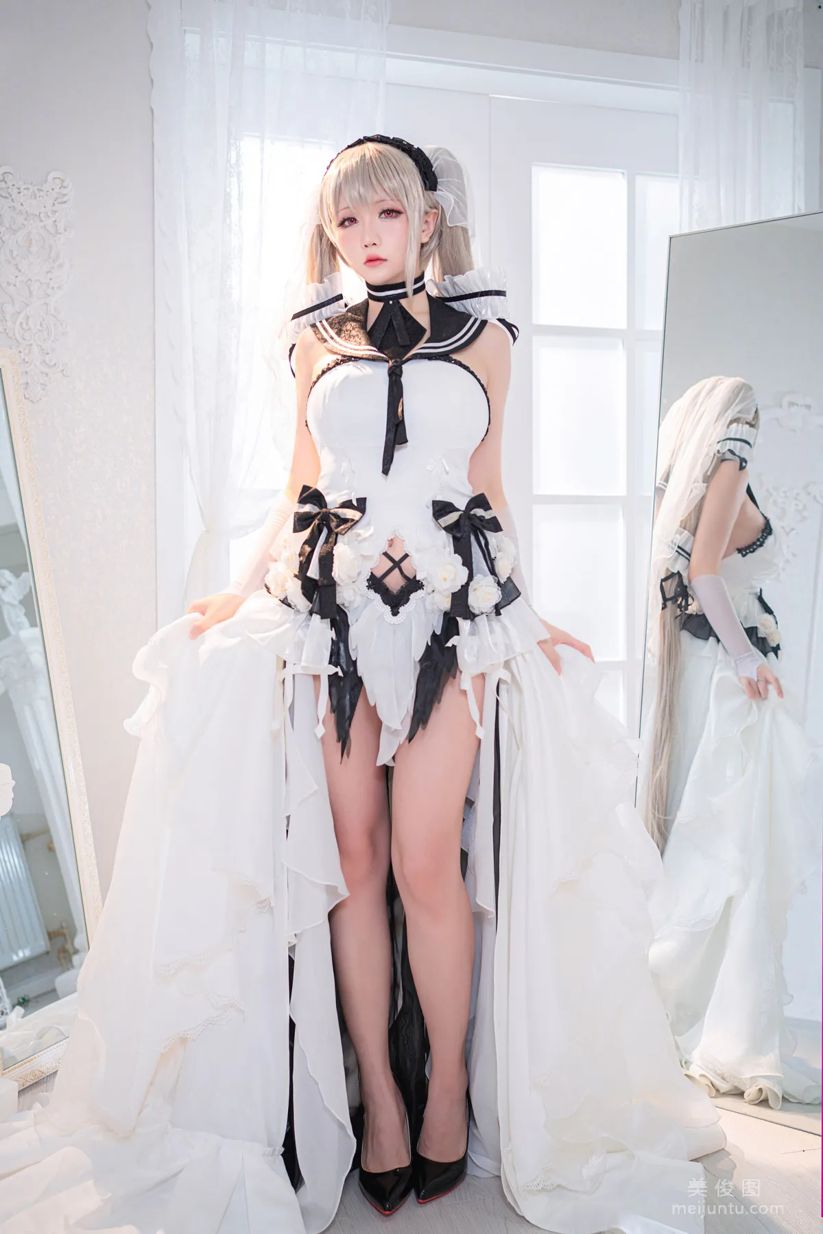 [Web Idols COSER Photo Set] Xingzhi Chichi - Pure White and Pitch Black《Formidable》 photo 13