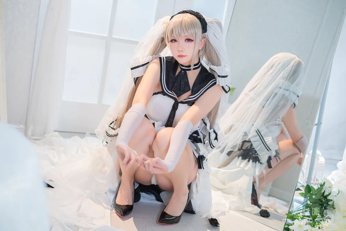 [Web Idols COSER Photo Set] Xingzhi Chichi - Pure White and Pitch Black《Formidable》 photo 10
