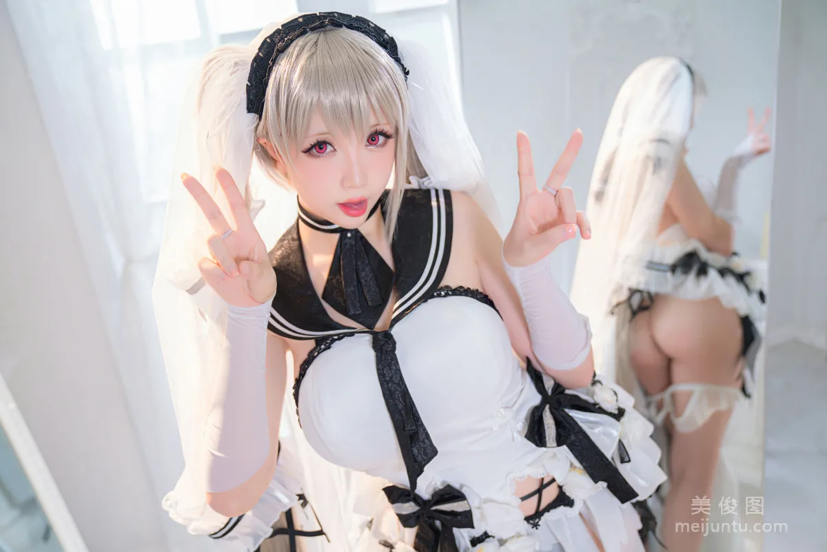 [Web Idols COSER Photo Set] Xingzhi Chichi - Pure White and Pitch Black《Formidable》 photo 15