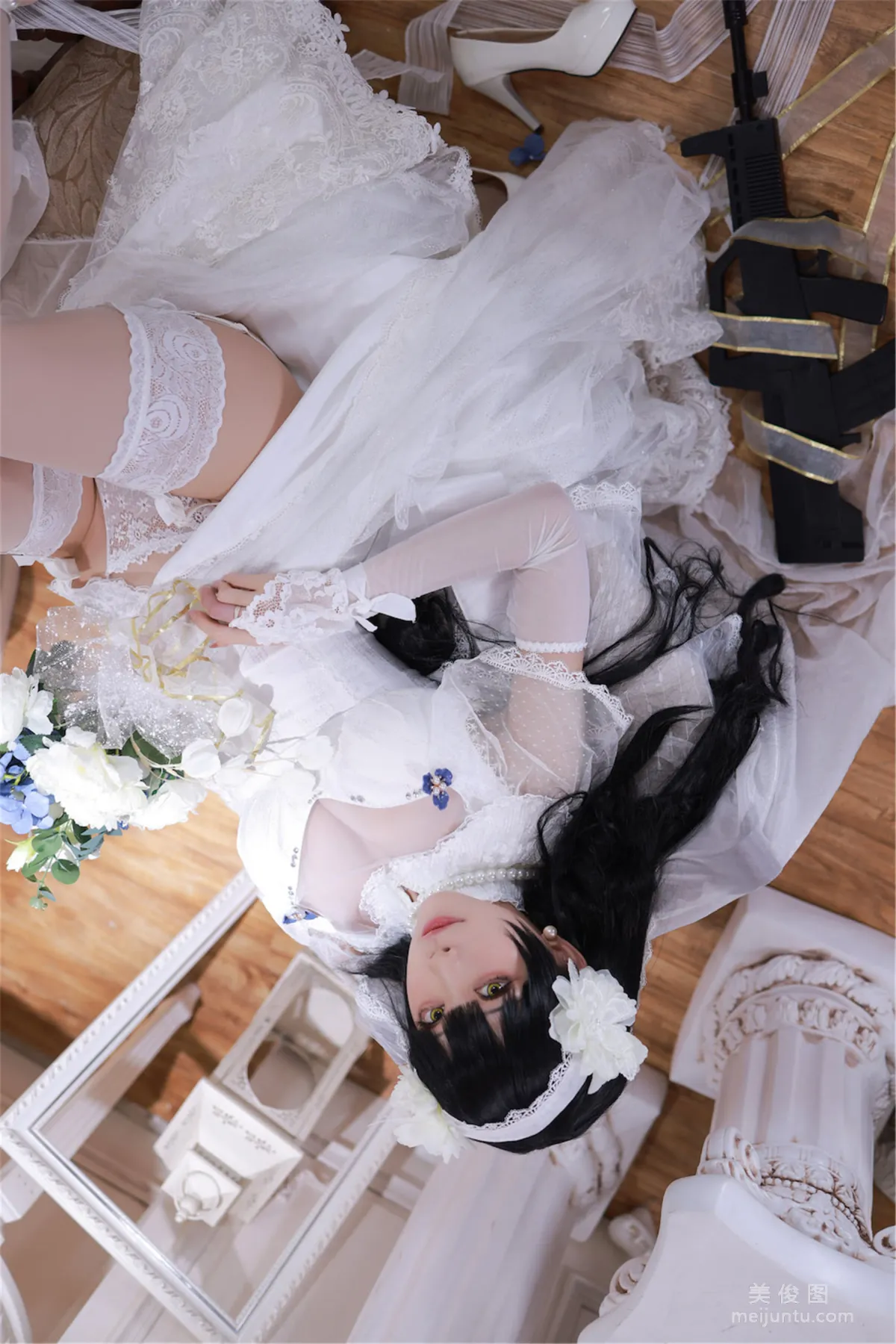 [Web Celebrity COSER] Anime Blogger Shui Miao aqua - Girls' Frontline OTS14 & Type95 photo 28