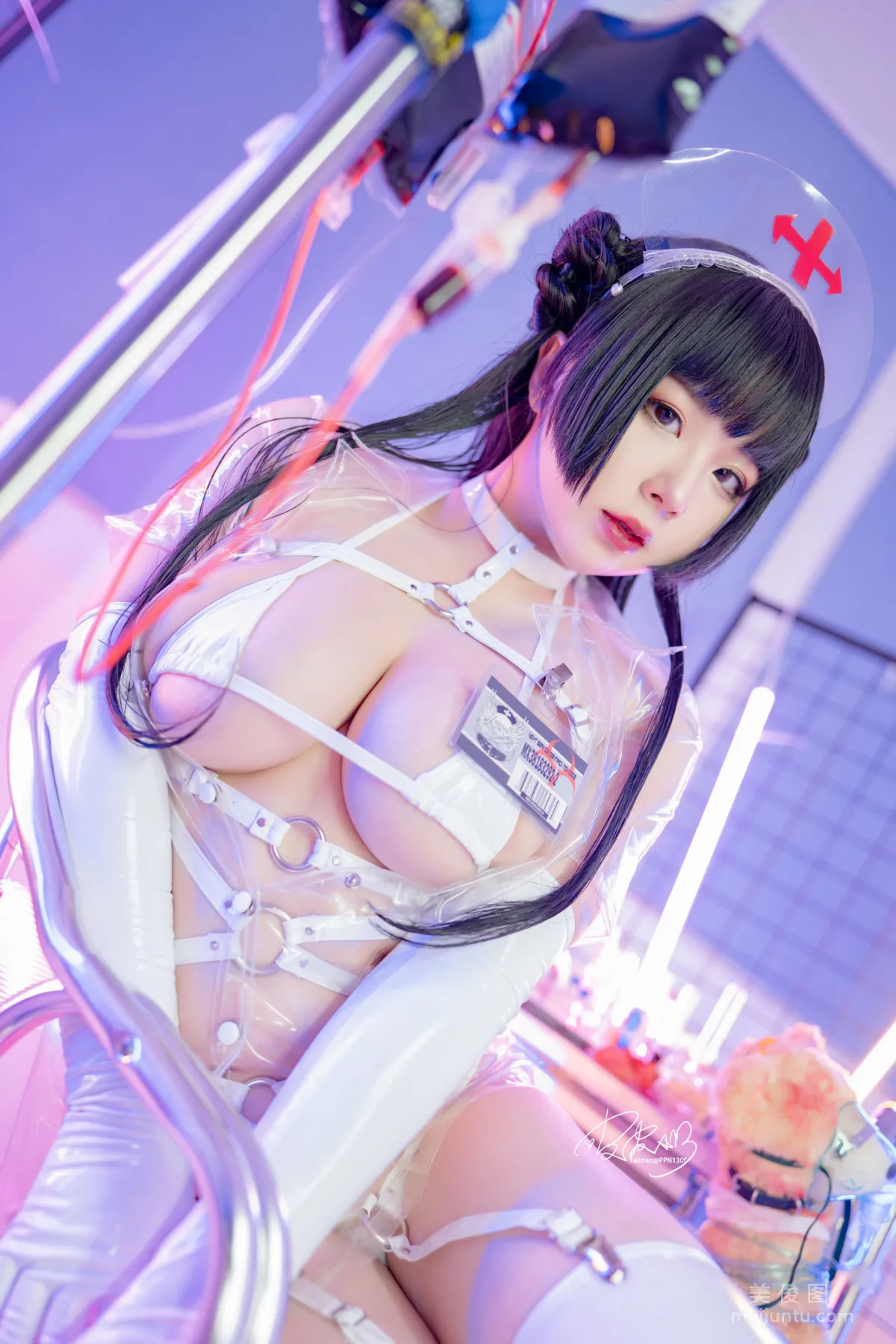 [Web Idol Coser Photo] Pipi Naike Keai Lela, Transparent Nurse photo 18