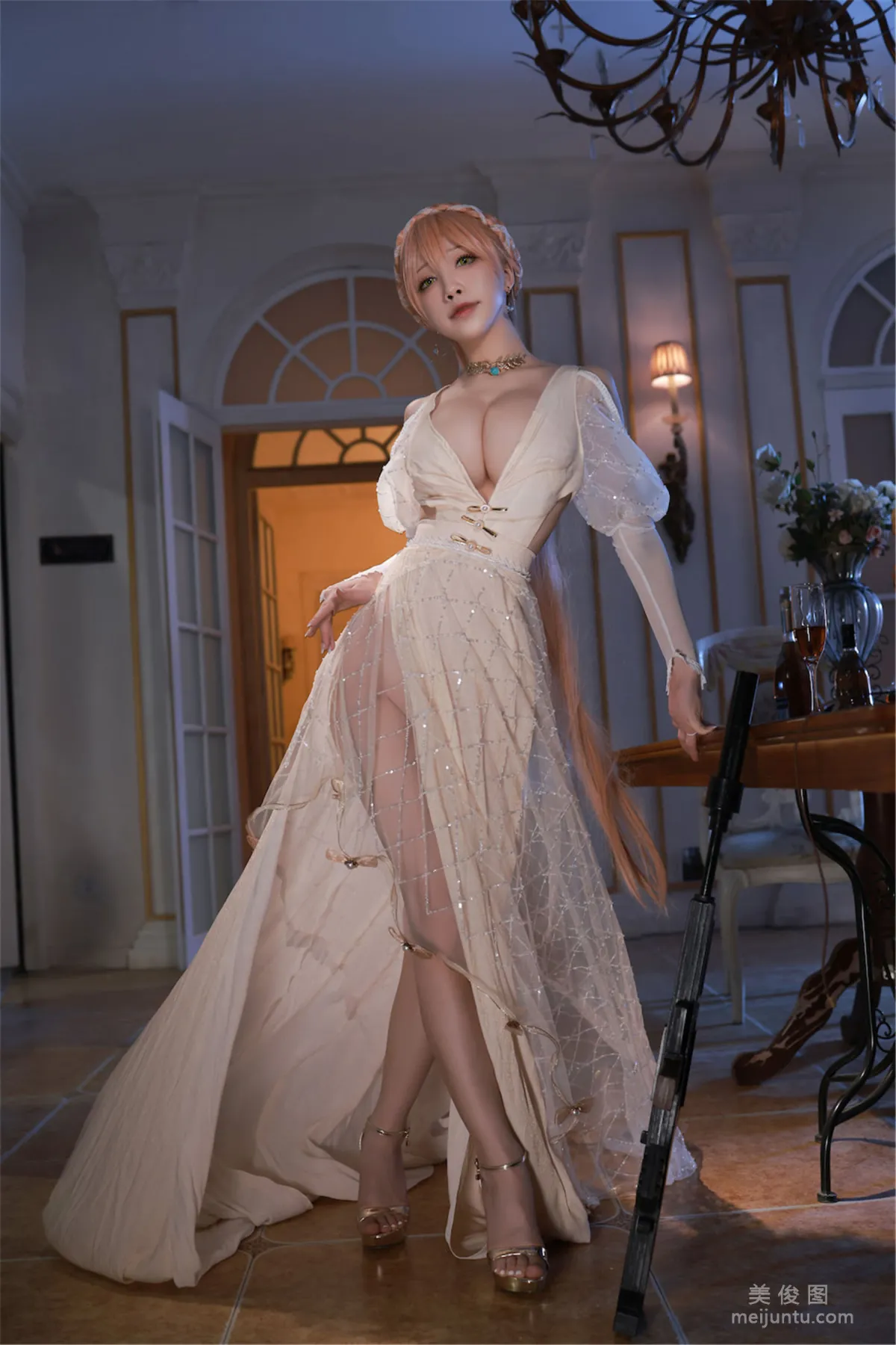 [Web Celebrity COSER] Anime Blogger Shui Miao aqua - Girls' Frontline OTS14 & Type95 photo 19