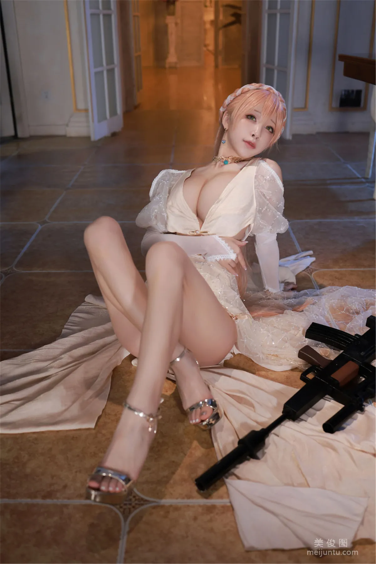 [Web Celebrity COSER] Anime Blogger Shui Miao aqua - Girls' Frontline OTS14 & Type95 photo 17