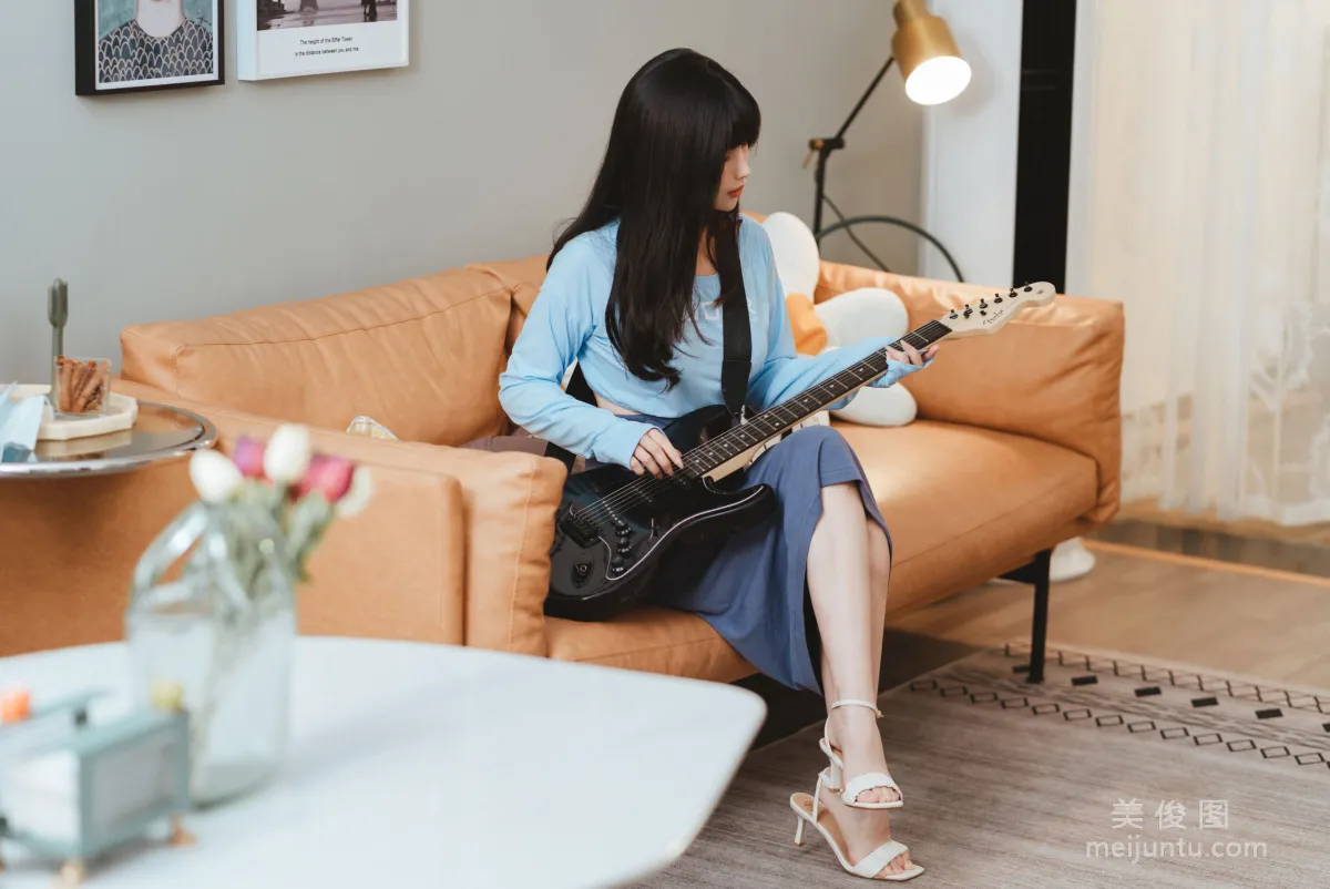 [Web Idols COSER] rioko Liang Liangzi, Guitar Sister Strap Dress photo 31