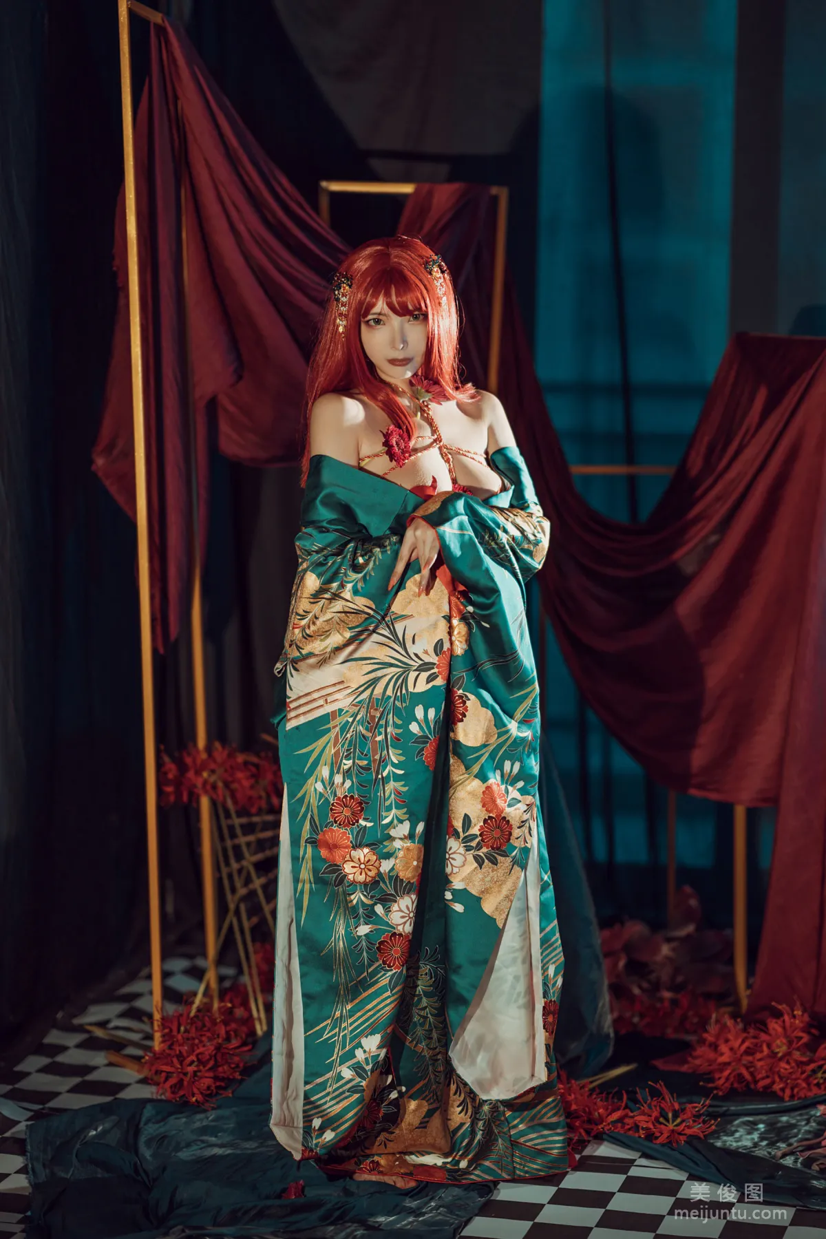 [Web Idols COSER Photos] Qiuhe Keji (Xia Xiaoqiu Qiuqiu), Kimono photo 1