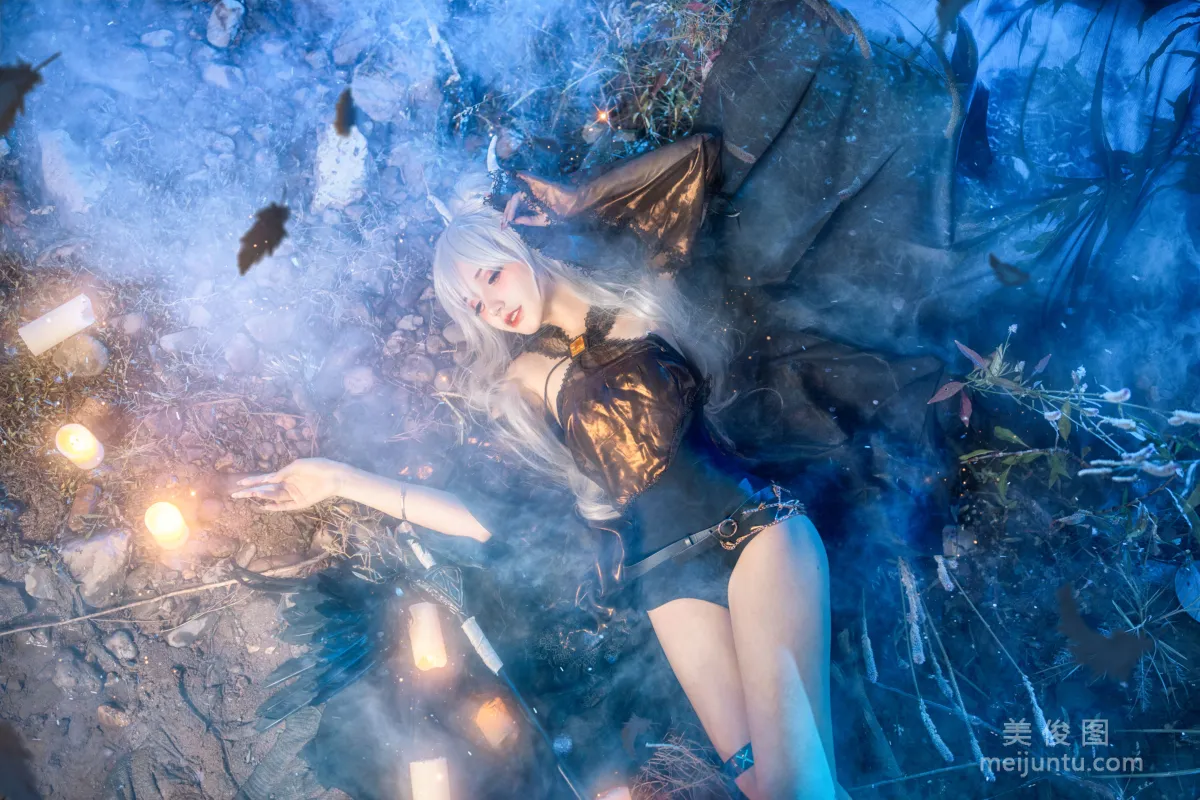 [Internet Celebrity COSER Photos] Xianjiu Airi, Silent Midnight Shining Spirit photo 17
