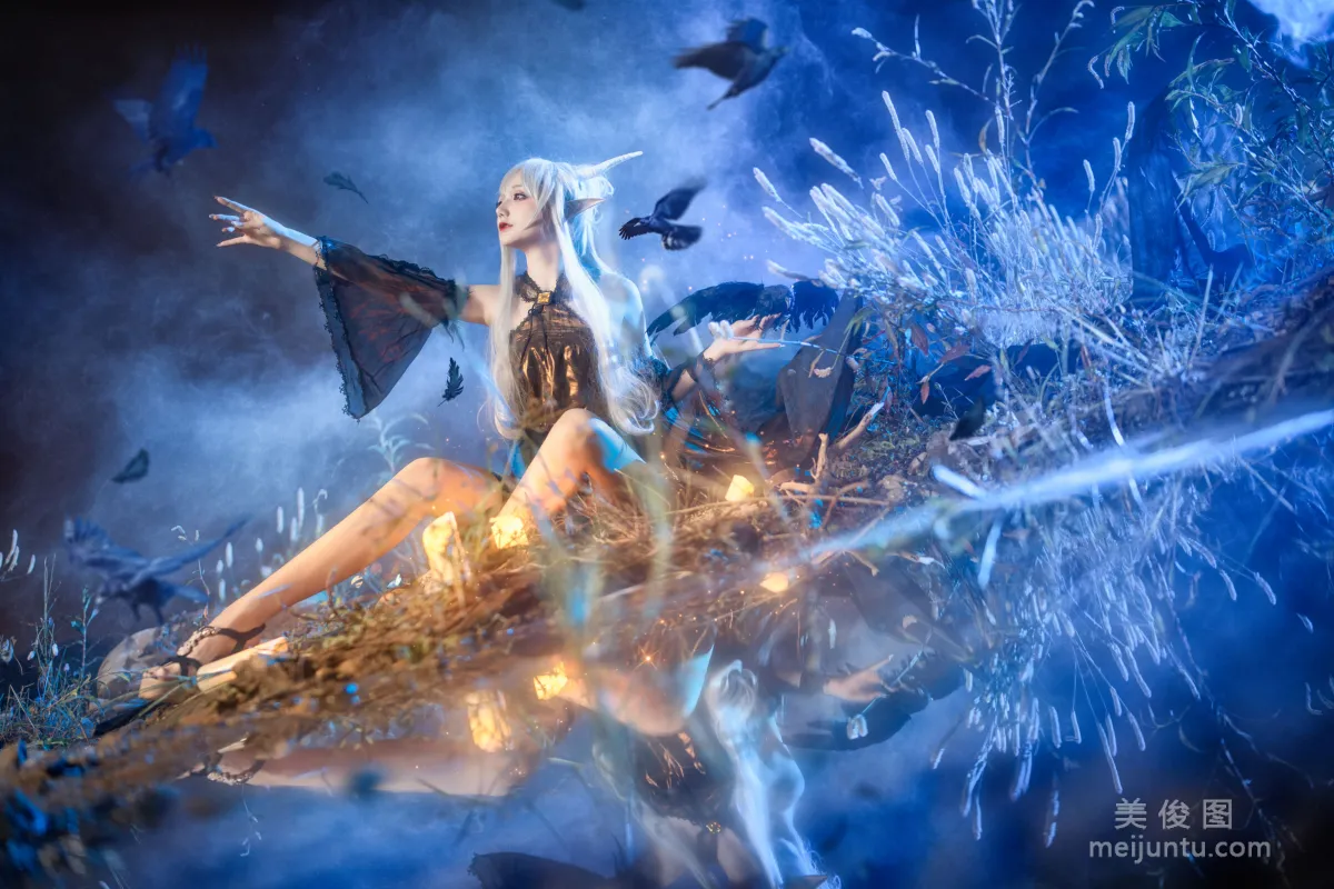 [Internet Celebrity COSER Photos] Xianjiu Airi, Silent Midnight Shining Spirit photo 6