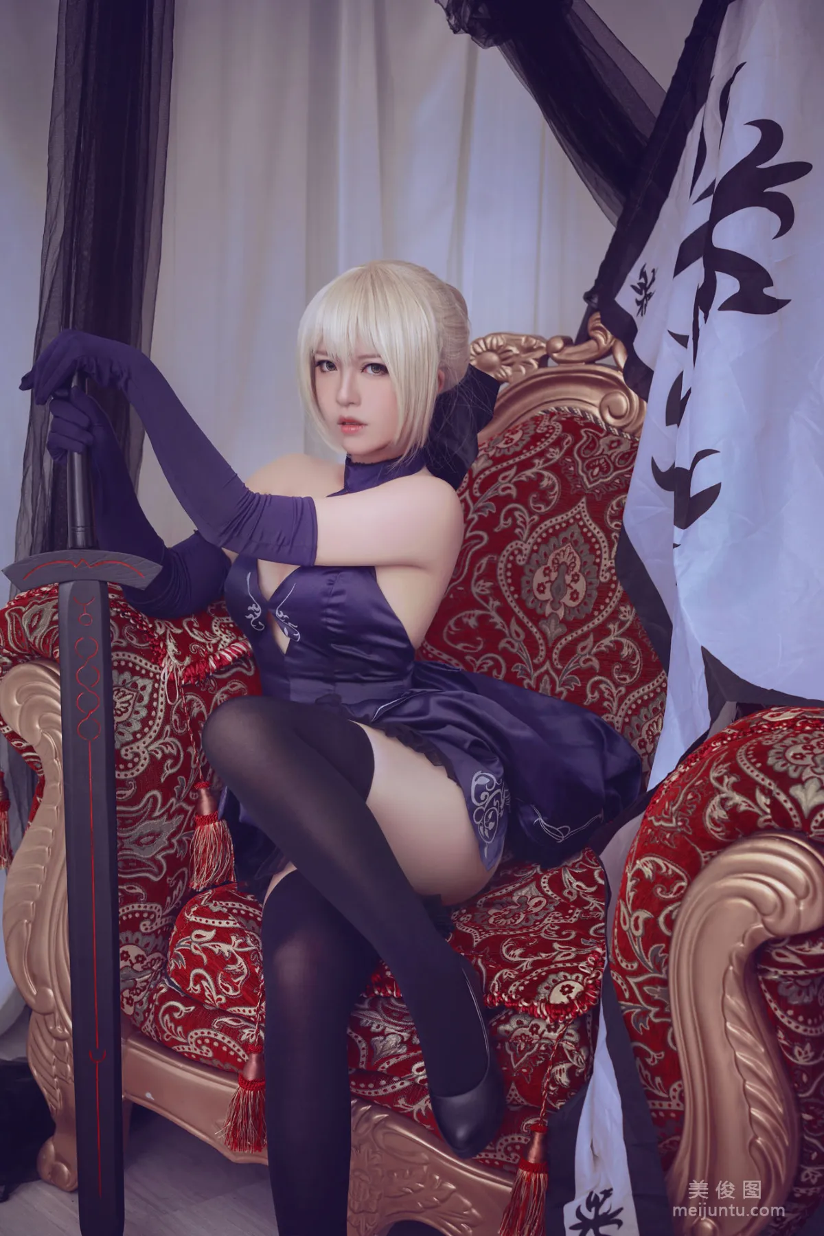 [网红COSER] 半半子&索索sophia - 黑贞111
