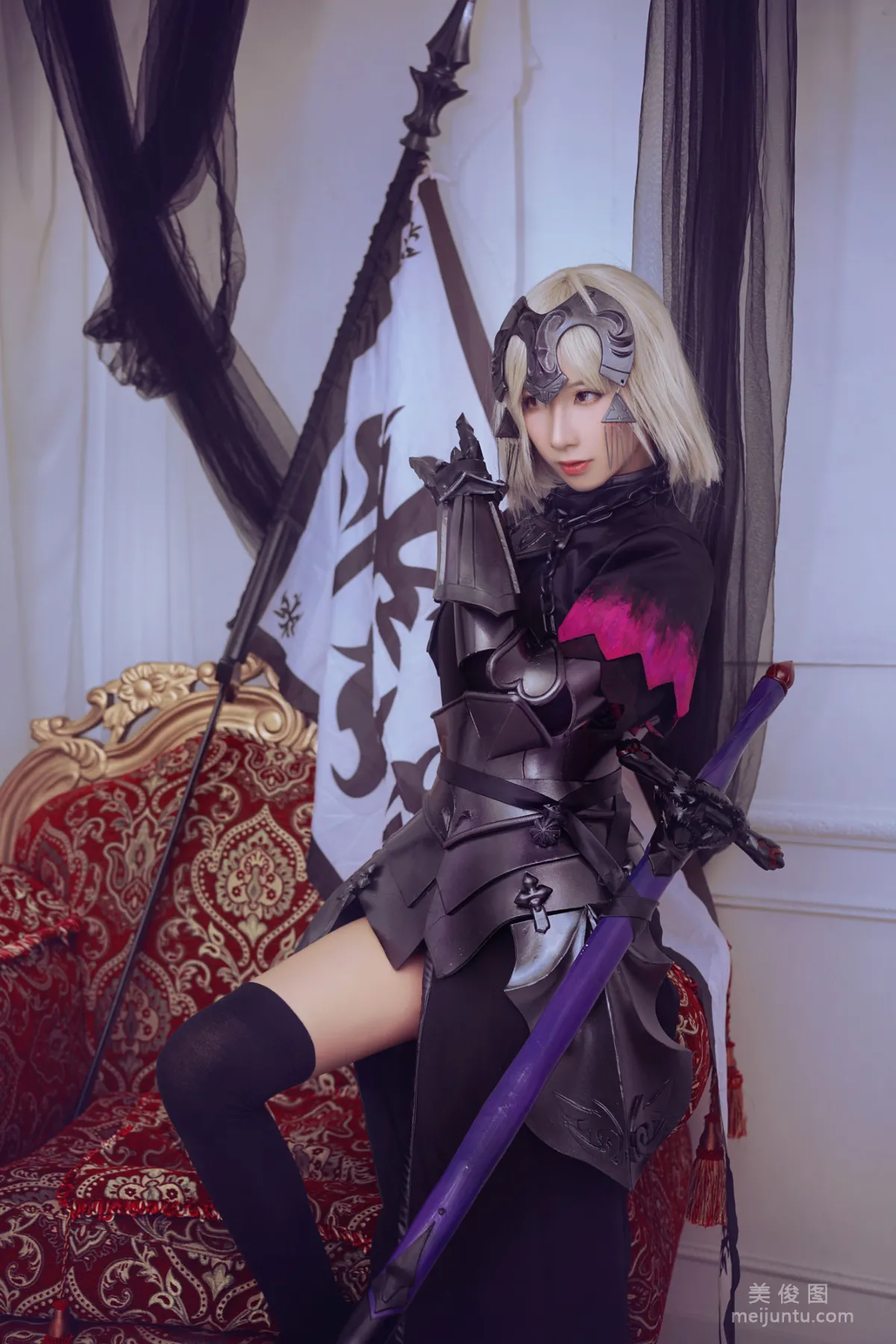 [网红COSER] 半半子&索索sophia - 黑贞19