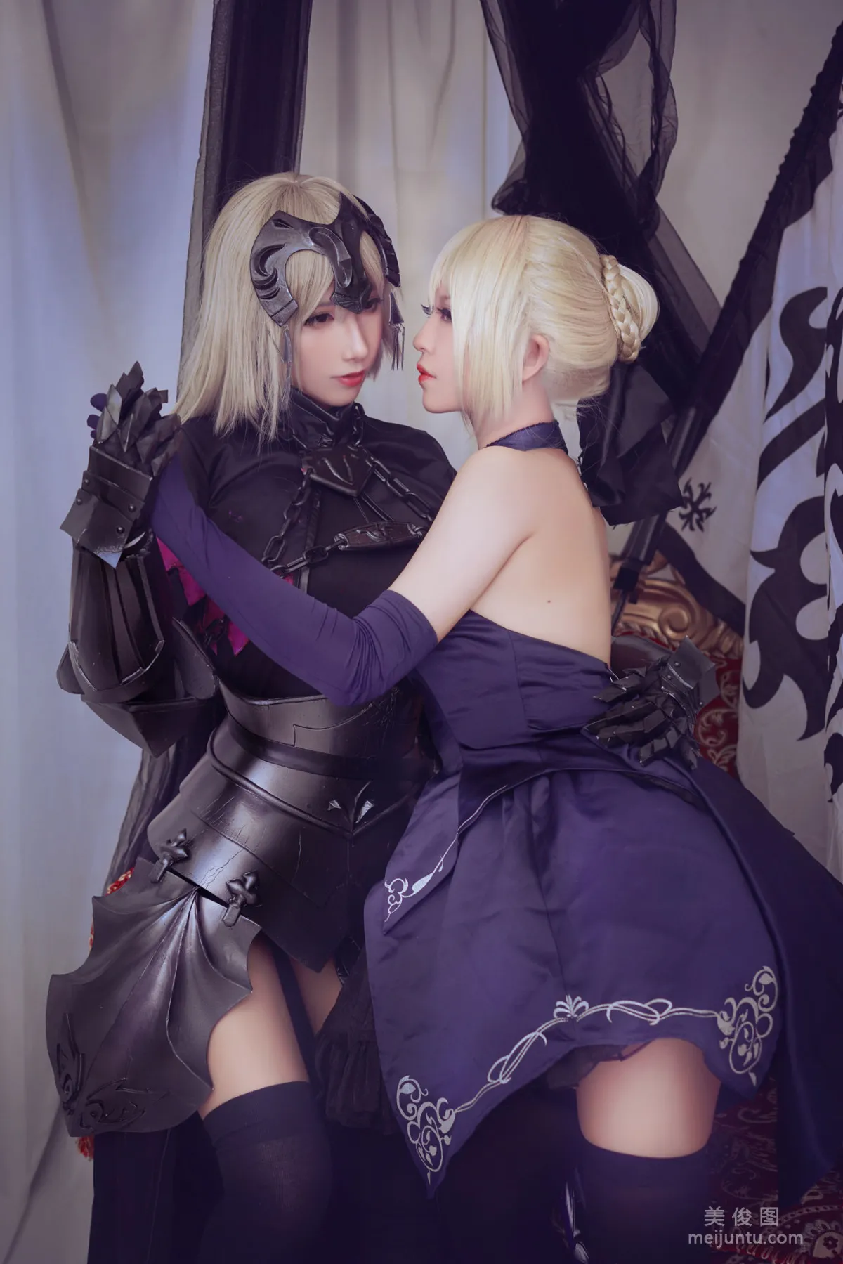 [网红COSER] 半半子&索索sophia - 黑贞16
