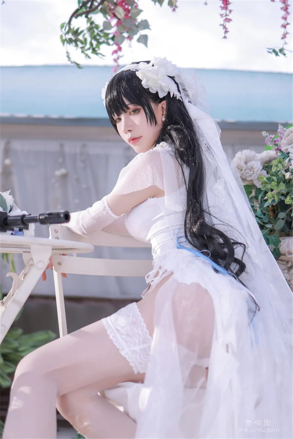 [Web Celebrity COSER] Anime Blogger Shui Miao aqua - Girls' Frontline OTS14 & Type95 photo 49