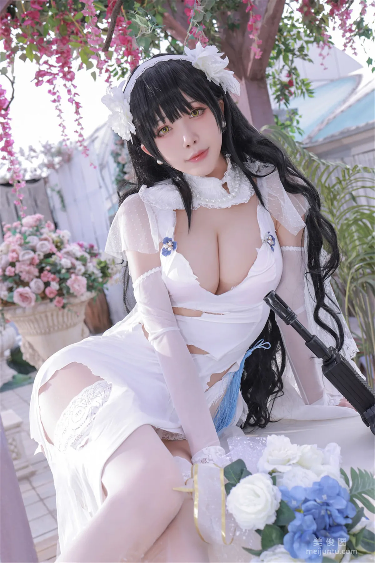 [Web Celebrity COSER] Anime Blogger Shui Miao aqua - Girls' Frontline OTS14 & Type95 photo 42