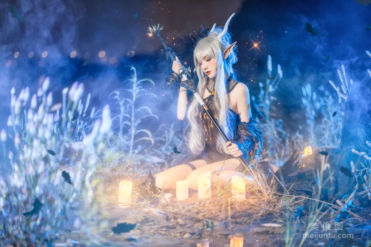 [Internet Celebrity COSER Photos] Xianjiu Airi, Silent Midnight Shining Spirit photo 10