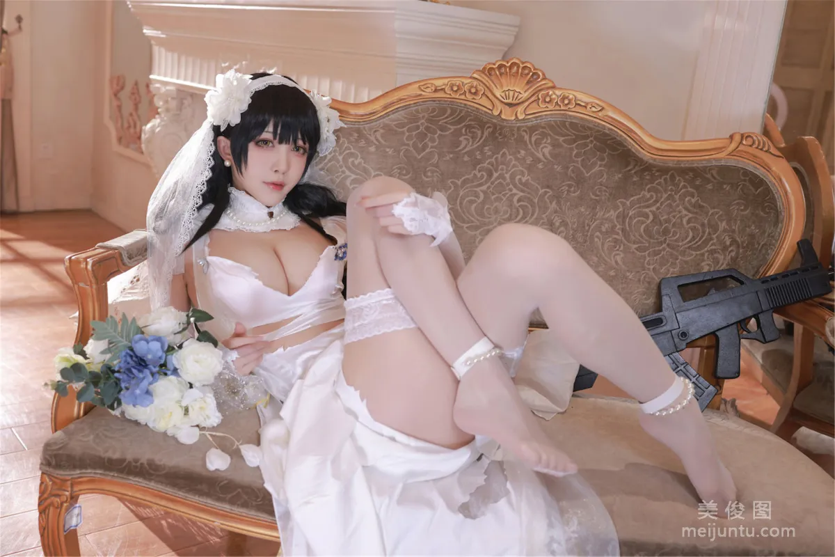 [Web Celebrity COSER] Anime Blogger Shui Miao aqua - Girls' Frontline OTS14 & Type95 photo 36