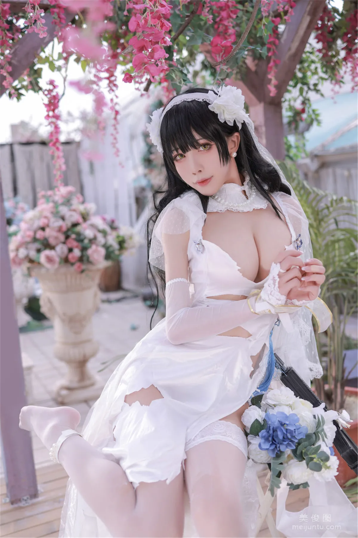 [Web Celebrity COSER] Anime Blogger Shui Miao aqua - Girls' Frontline OTS14 & Type95 photo 23