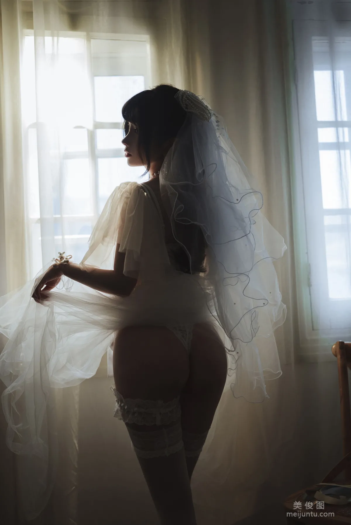 [网红COSER写真] rioko凉凉子 - 透明婚纱16