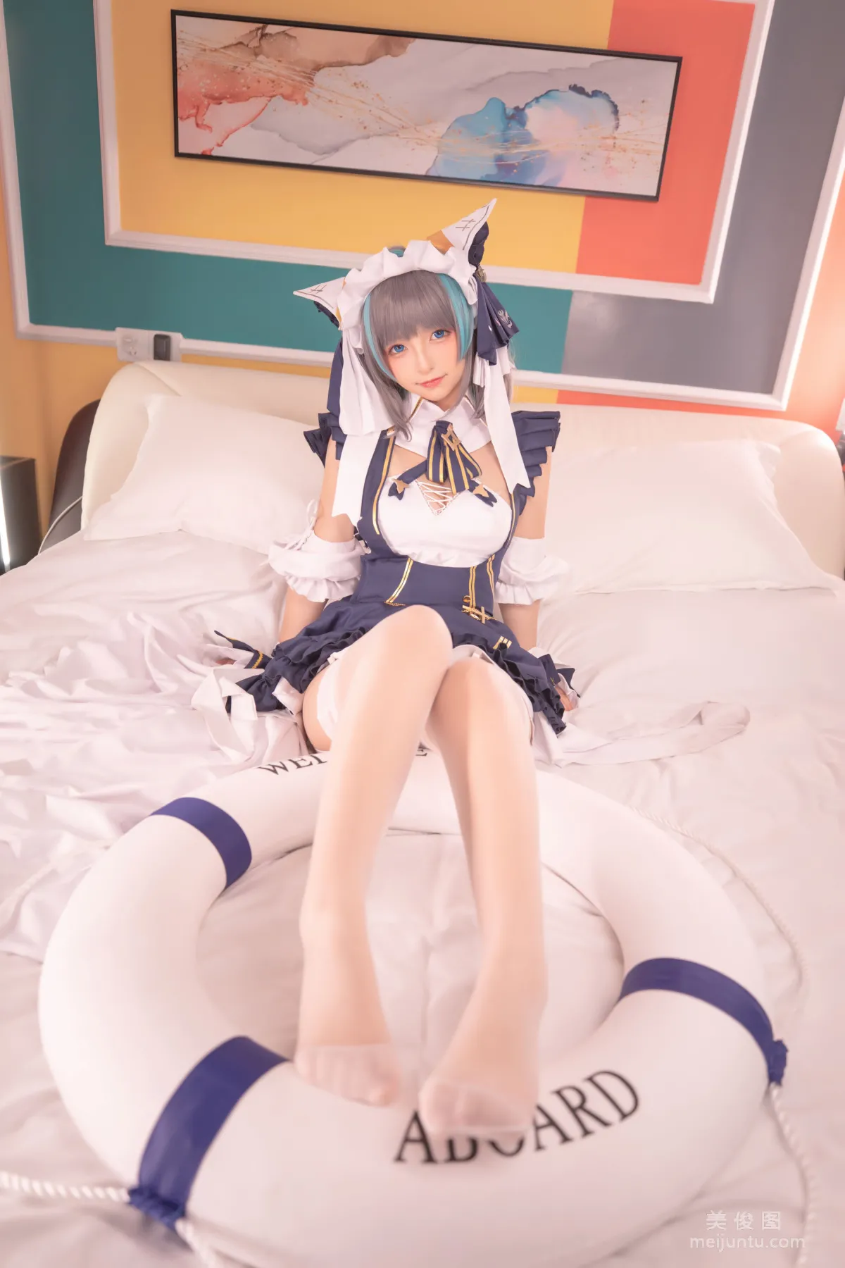[網紅COSER] 蘿莉神楽闆真冬 之 柴郡 - 純色庭院 寫真套圖 91