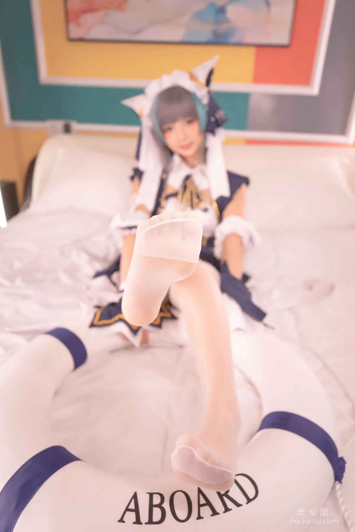[網紅COSER] 蘿莉神楽闆真冬 之 柴郡 - 純色庭院 寫真套圖 95