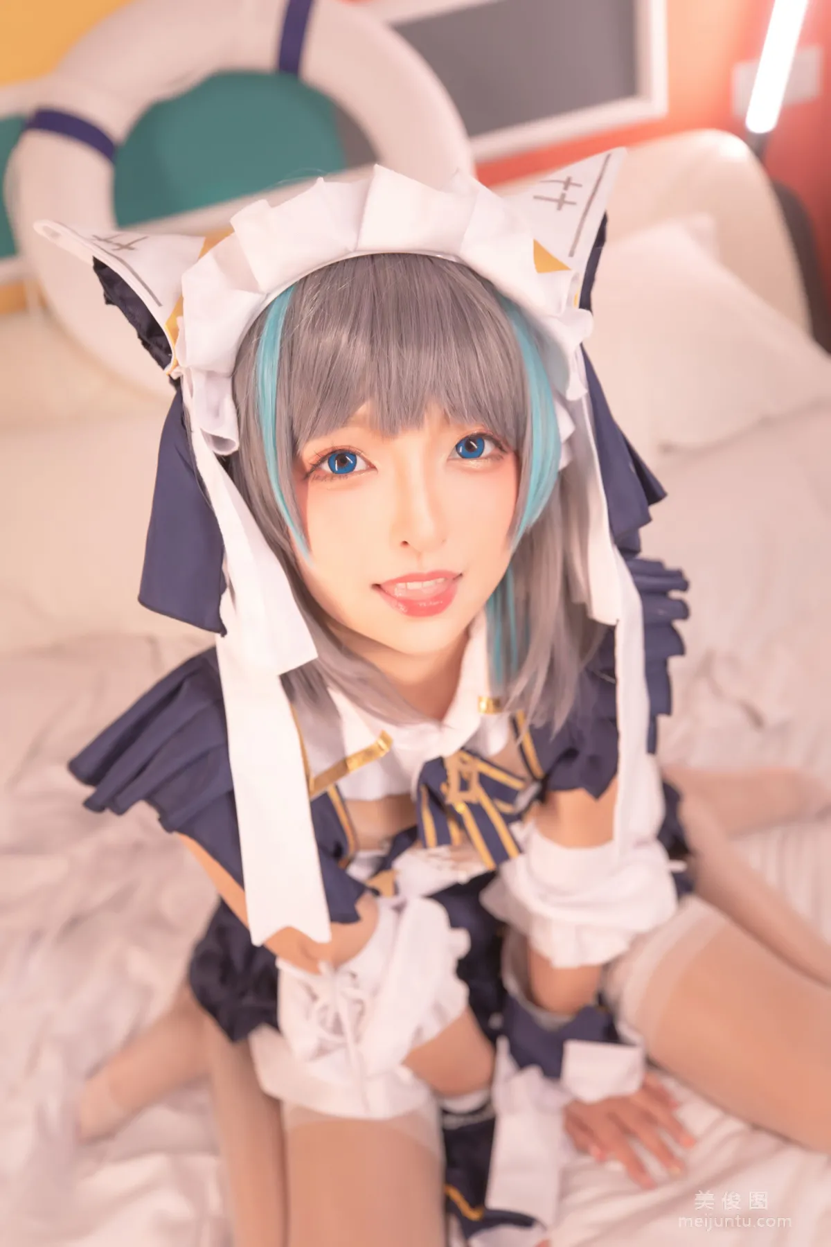 [網紅COSER] 蘿莉神楽闆真冬 之 柴郡 - 純色庭院 寫真套圖 131