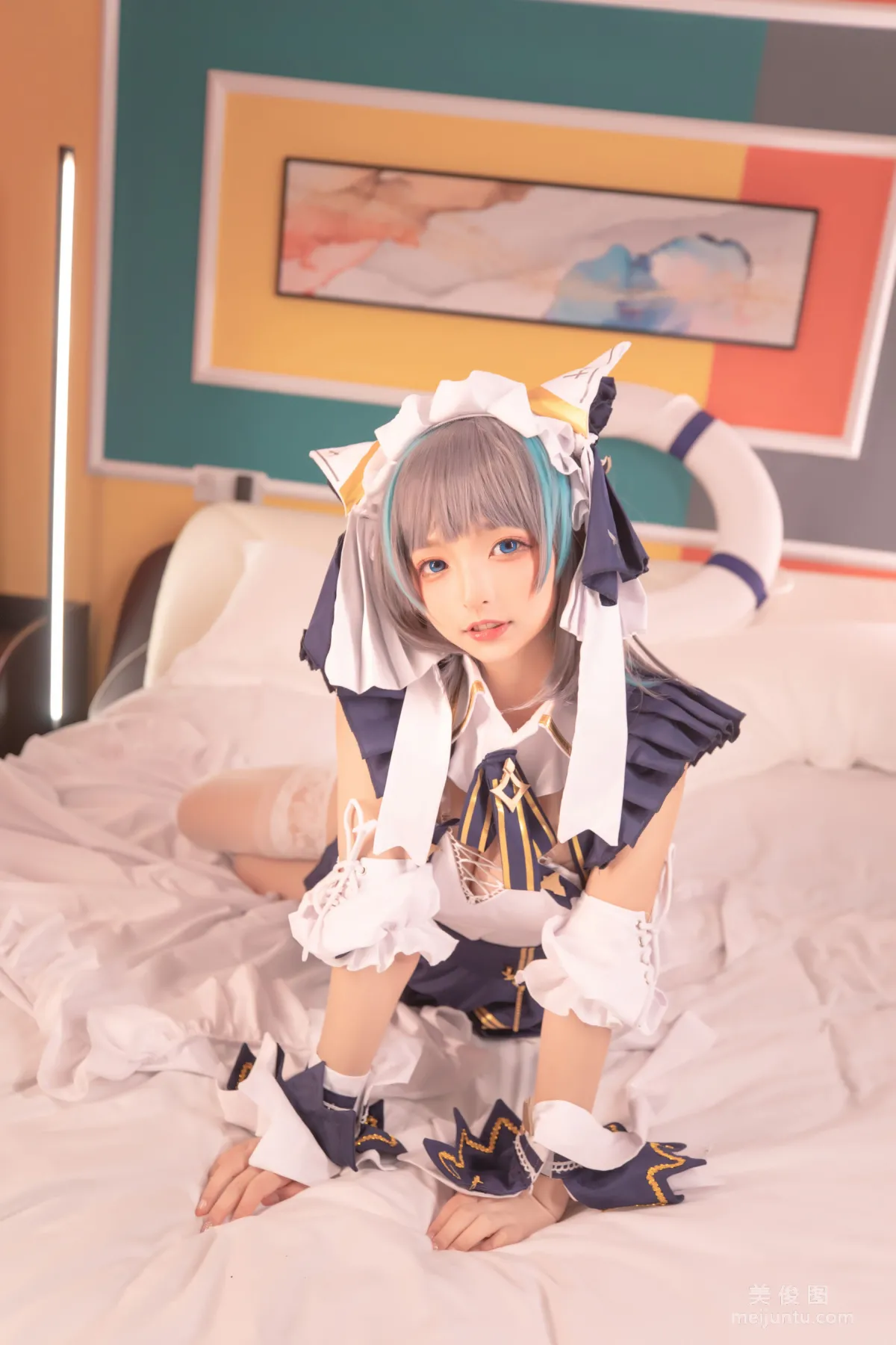 [網紅COSER] 蘿莉神楽闆真冬 之 柴郡 - 純色庭院 寫真套圖 139
