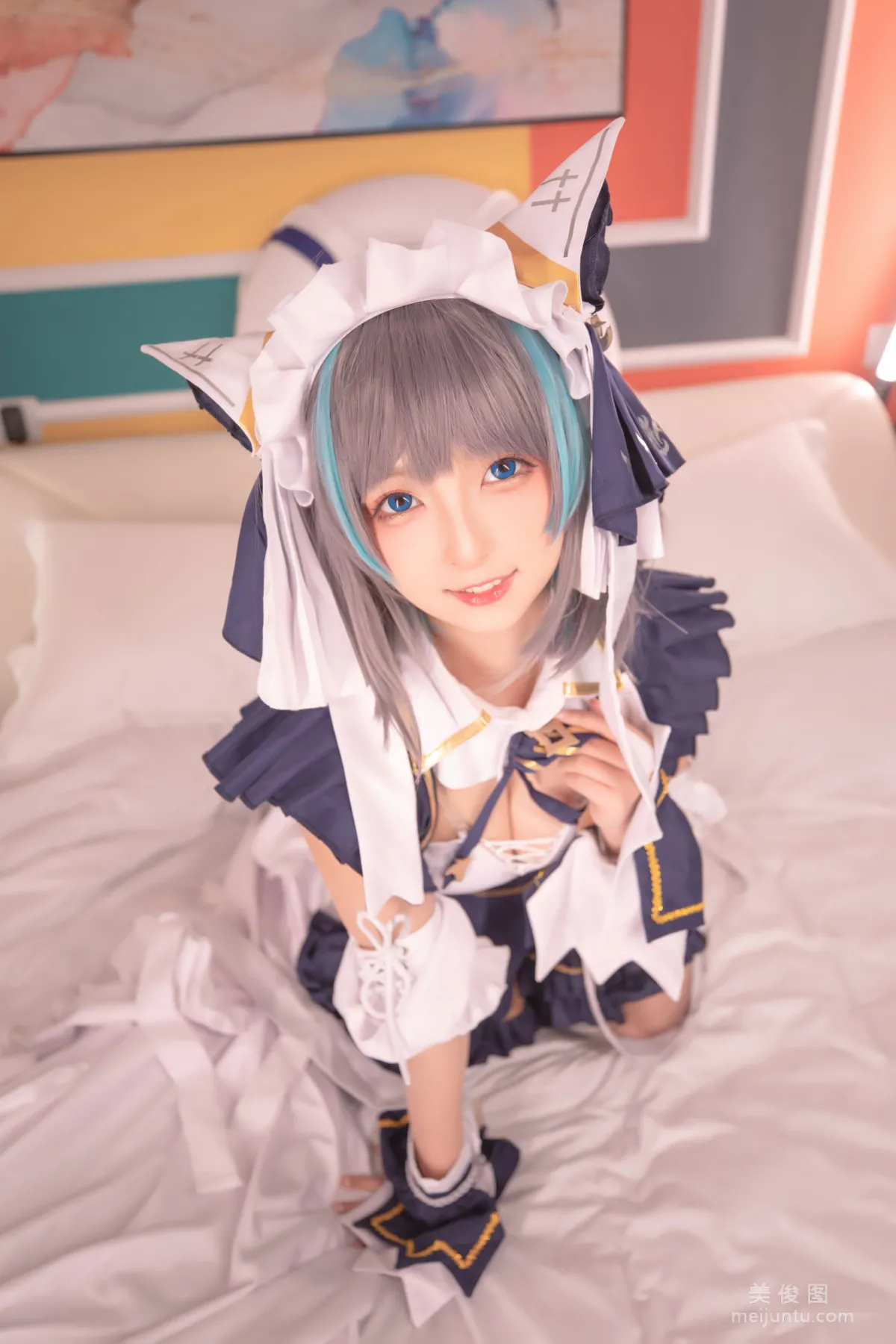[網紅COSER] 蘿莉神楽闆真冬 之 柴郡 - 純色庭院 寫真套圖 108