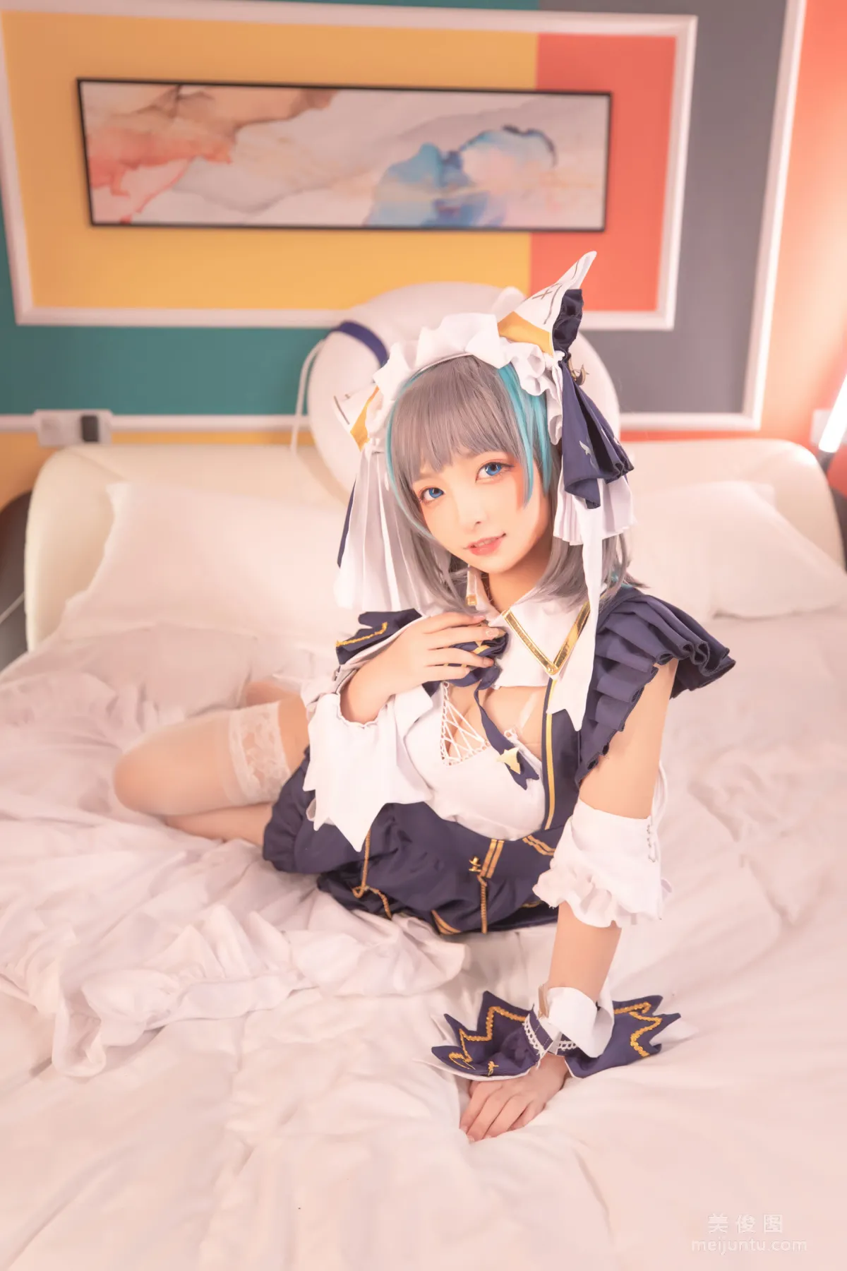 [網紅COSER] 蘿莉神楽闆真冬 之 柴郡 - 純色庭院 寫真套圖 140