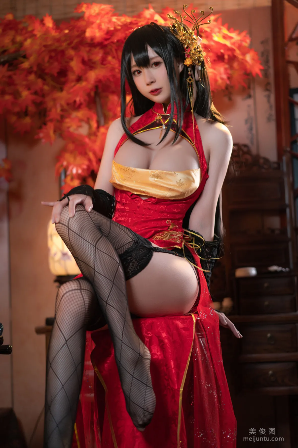 [Web Idols Cosplay] Xiyuan Sinan Ge - Daifeng Qipao Photo Set photo 8