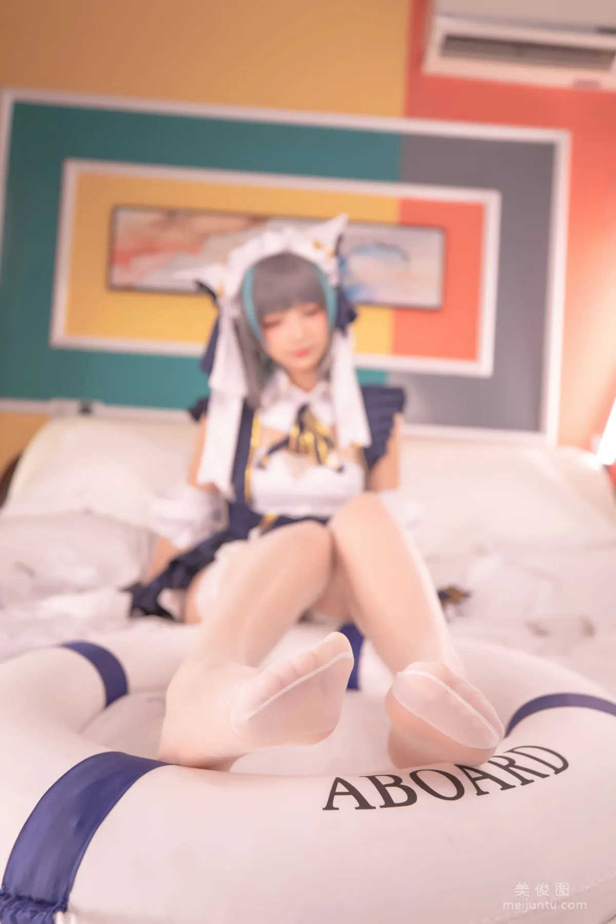[網紅COSER] 蘿莉神楽闆真冬 之 柴郡 - 純色庭院 寫真套圖 97