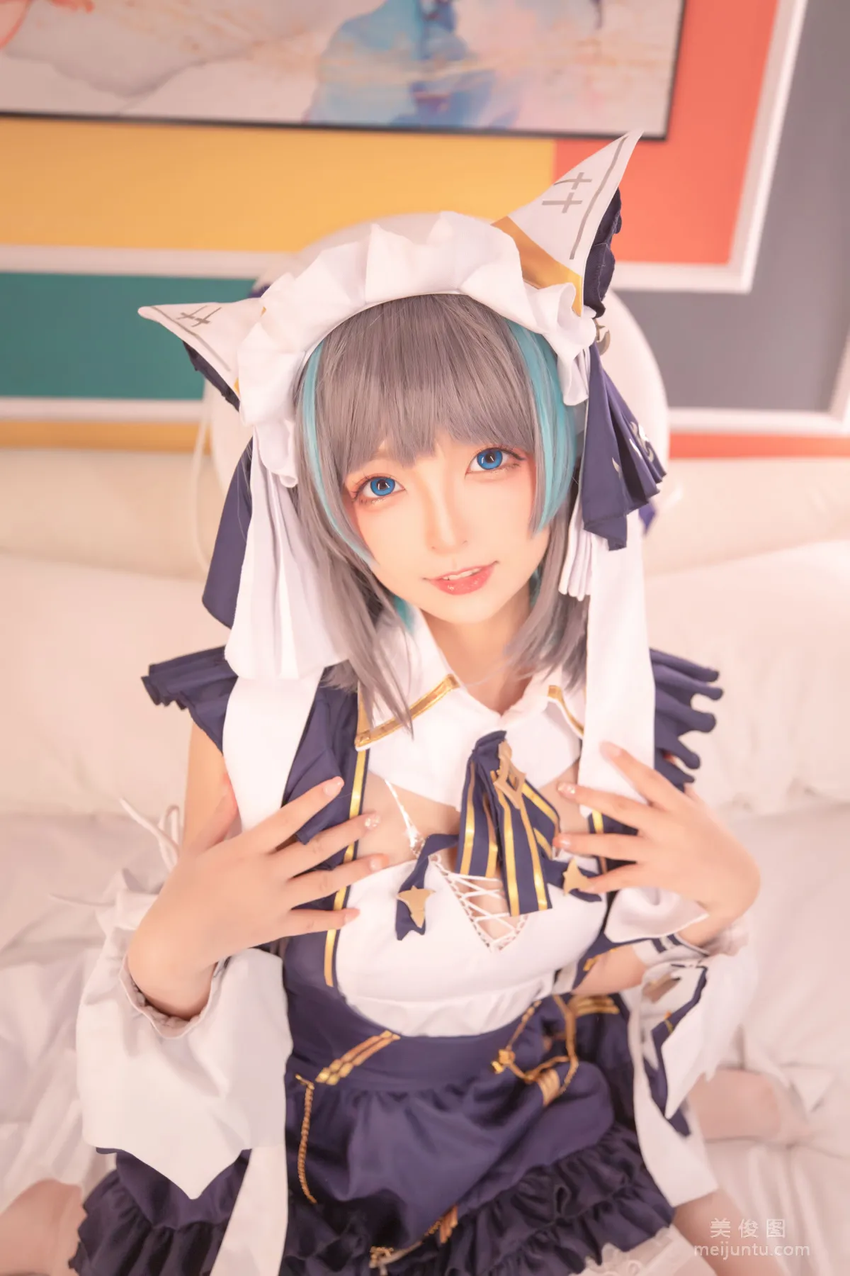 [網紅COSER] 蘿莉神楽闆真冬 之 柴郡 - 純色庭院 寫真套圖 133
