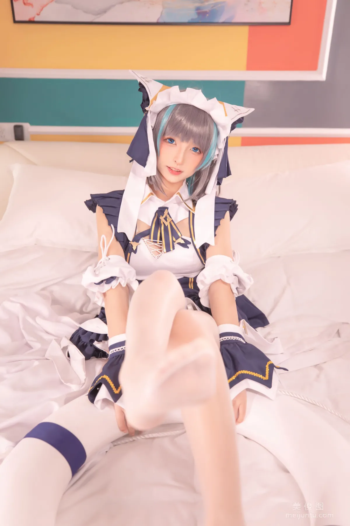 [網紅COSER] 蘿莉神楽闆真冬 之 柴郡 - 純色庭院 寫真套圖 92