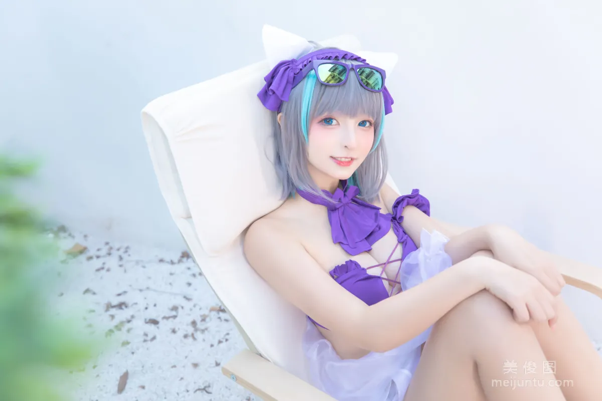 [網紅COSER] 蘿莉神楽闆真冬 之 柴郡 - 純色庭院 寫真套圖 43