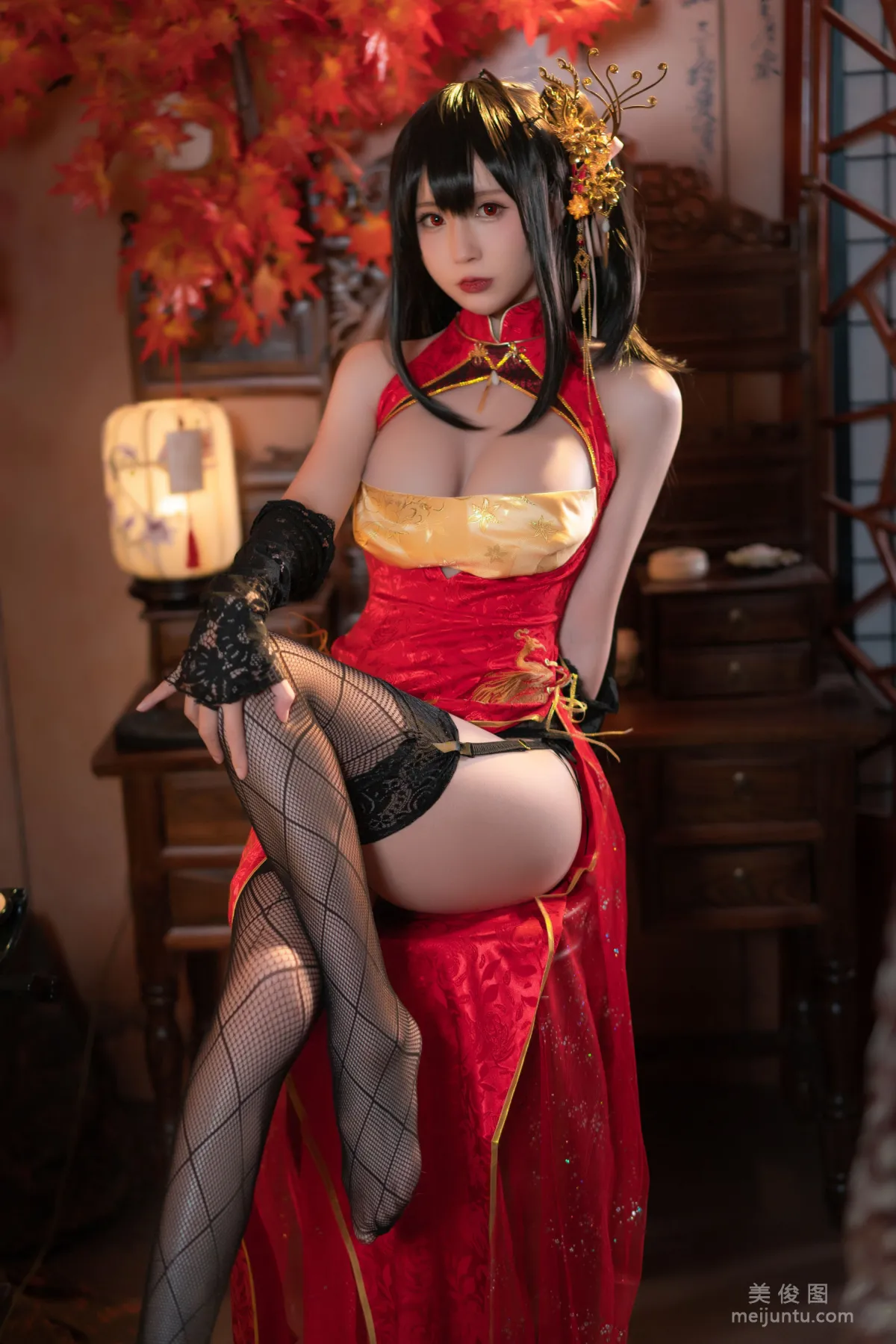 [Web Idols Cosplay] Xiyuan Sinan Ge - Daifeng Qipao Photo Set photo 6