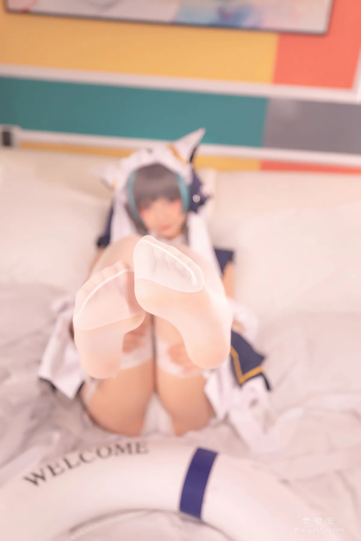 [網紅COSER] 蘿莉神楽闆真冬 之 柴郡 - 純色庭院 寫真套圖 99