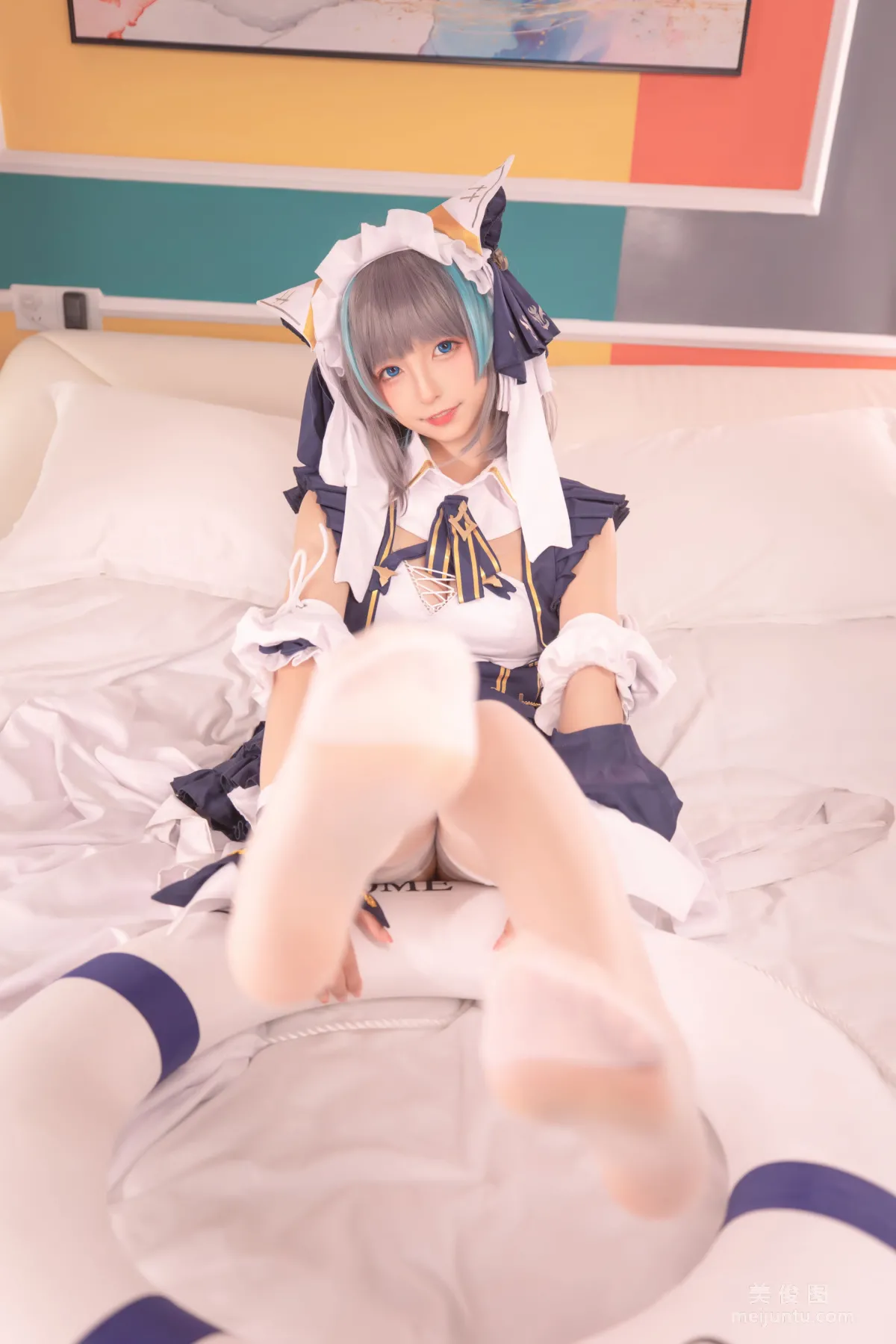 [網紅COSER] 蘿莉神楽闆真冬 之 柴郡 - 純色庭院 寫真套圖 94
