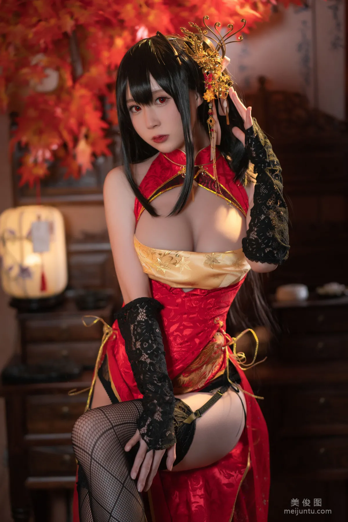 [Web Idols Cosplay] Xiyuan Sinan Ge - Daifeng Qipao Photo Set photo 12