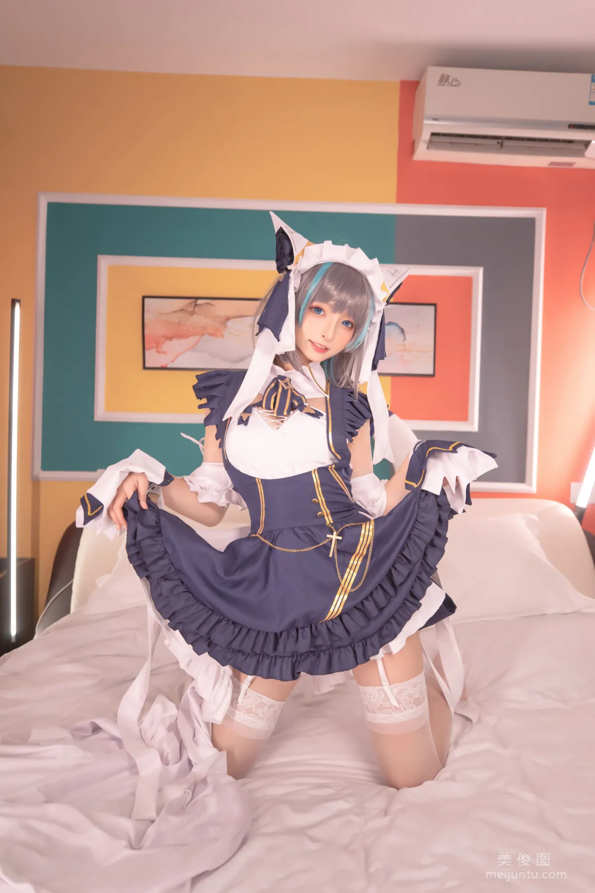 [網紅COSER] 蘿莉神楽闆真冬 之 柴郡 - 純色庭院 寫真套圖 107