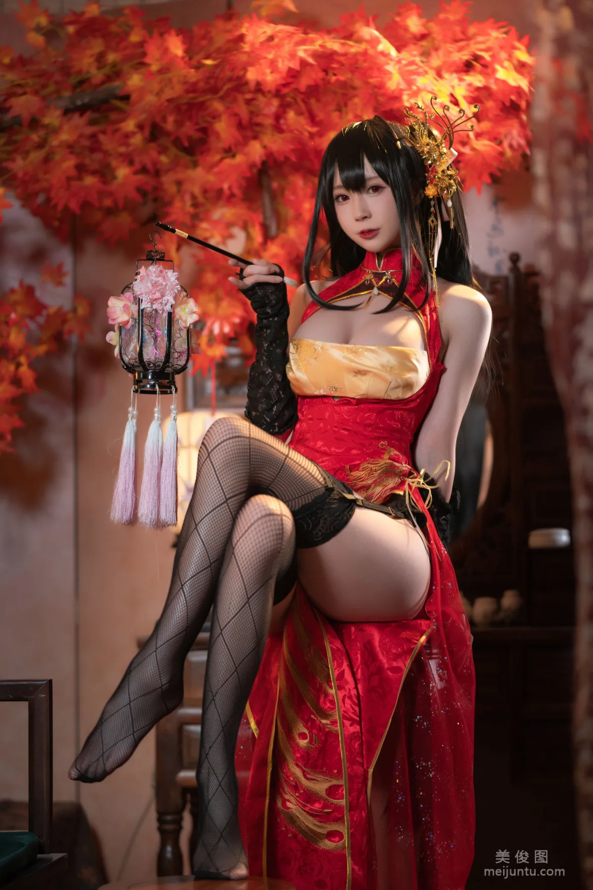[Web Idols Cosplay] Xiyuan Sinan Ge - Daifeng Qipao Photo Set photo 16