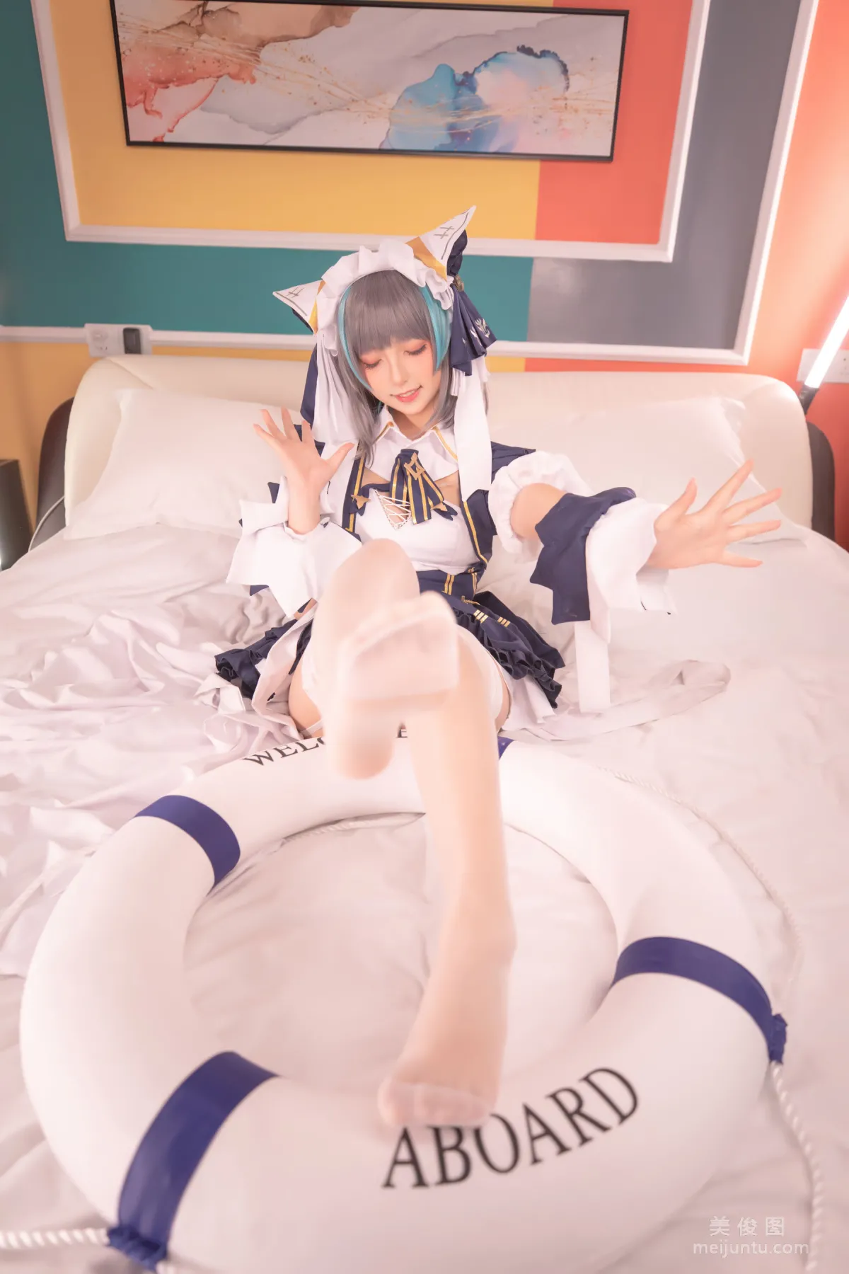[網紅COSER] 蘿莉神楽闆真冬 之 柴郡 - 純色庭院 寫真套圖 93