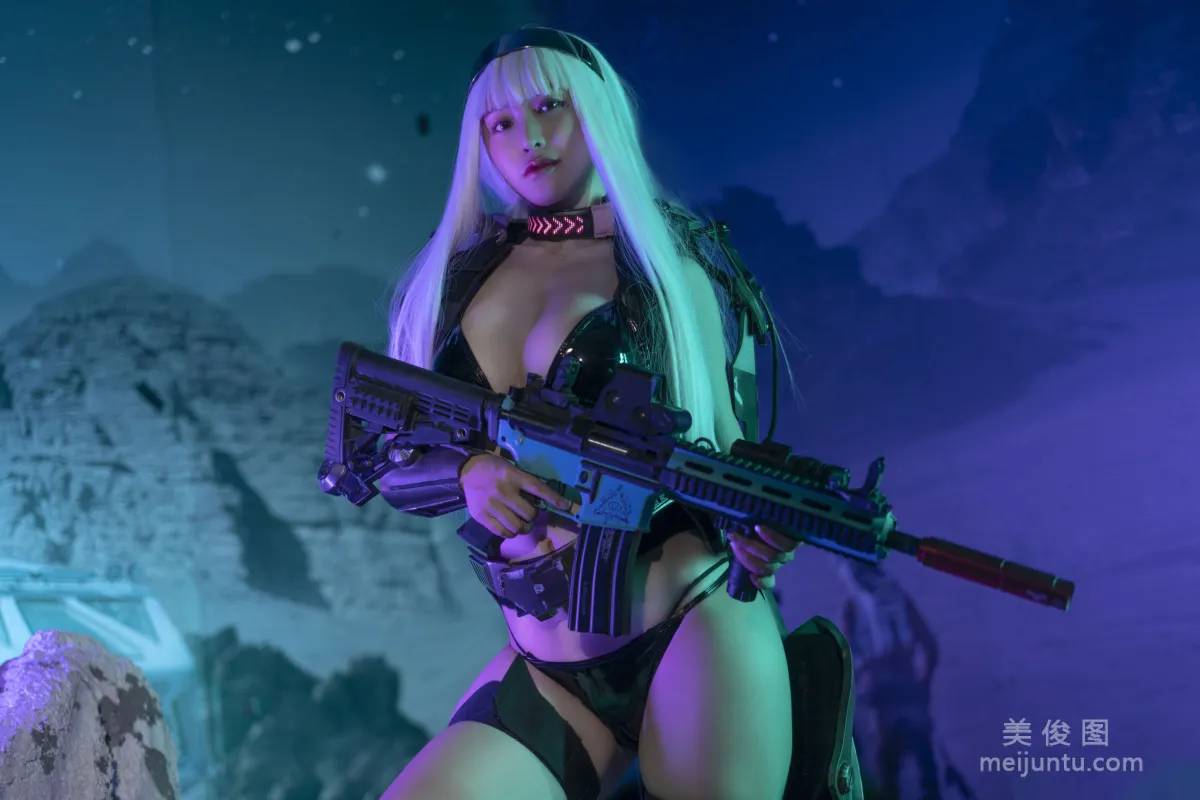 [Web Idol Coser Photos] Anime Blogger Tuoweiba Mizuki, Cyberpunk 2021 Set photo 10