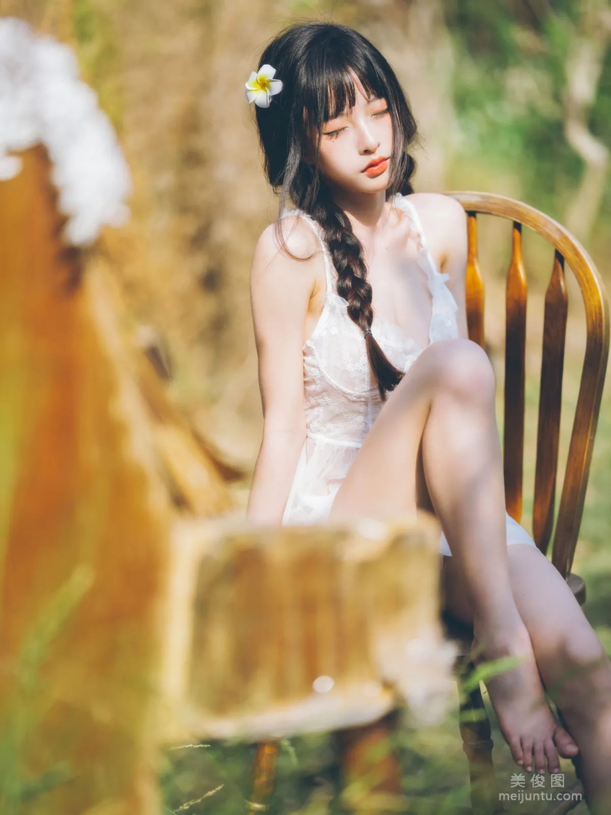[Web Idols COSER Photos] Beauty Qingshui Younai, Pastoral Fresh 01 Set photo 46