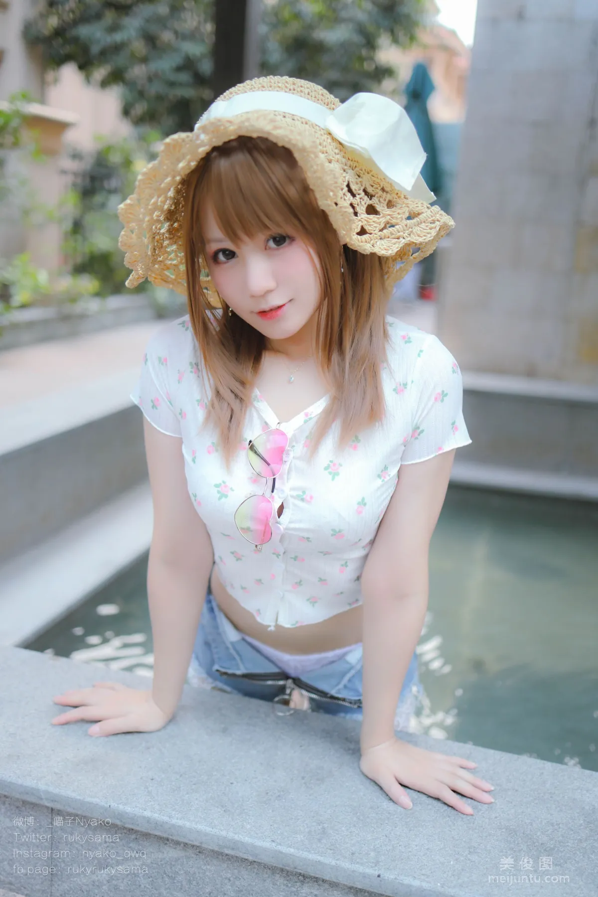 [网红COSER写真] 萌妹子Nyako喵子 - 温泉旅行 套图7