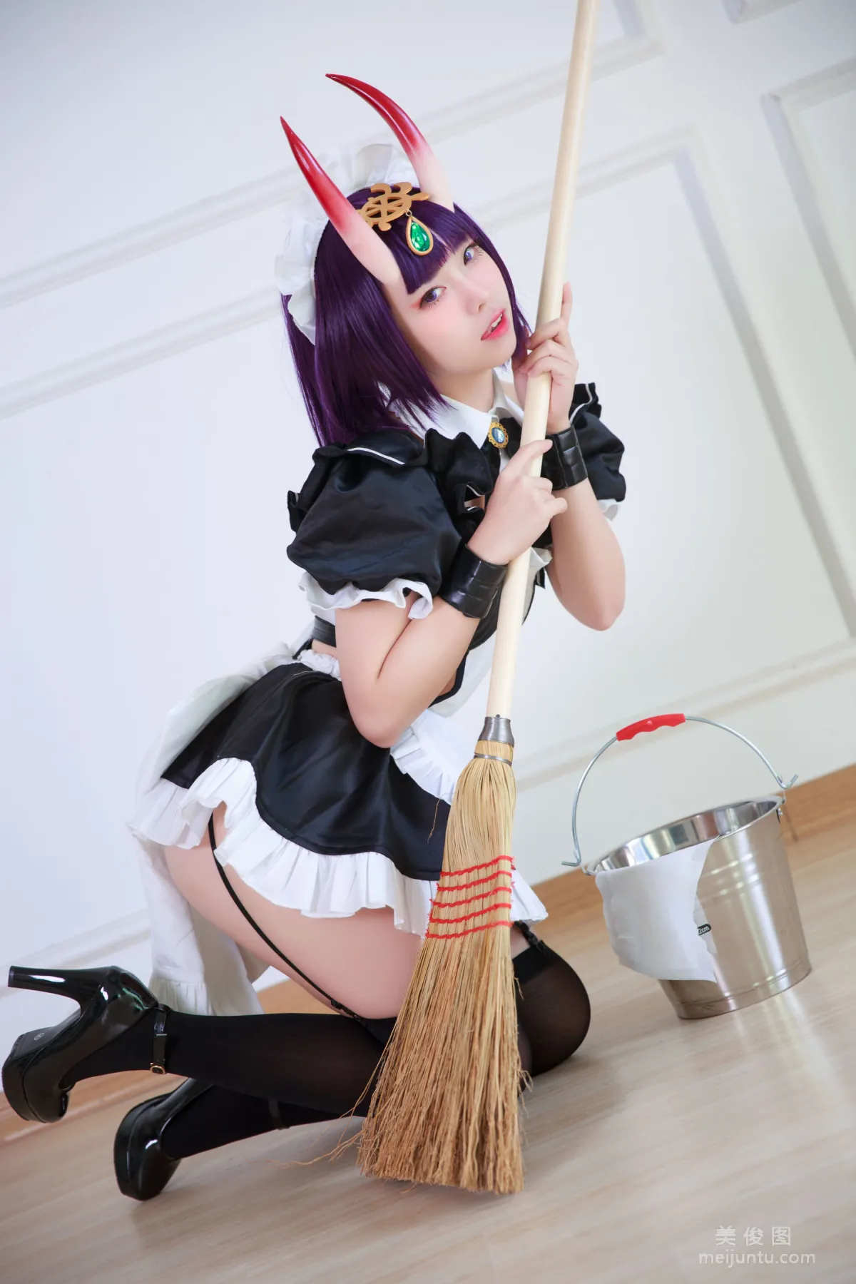 [Web Idol Cosplay Photos] Anime Blogger G44 Buhui Shoushang - Shuten Maid photo 16
