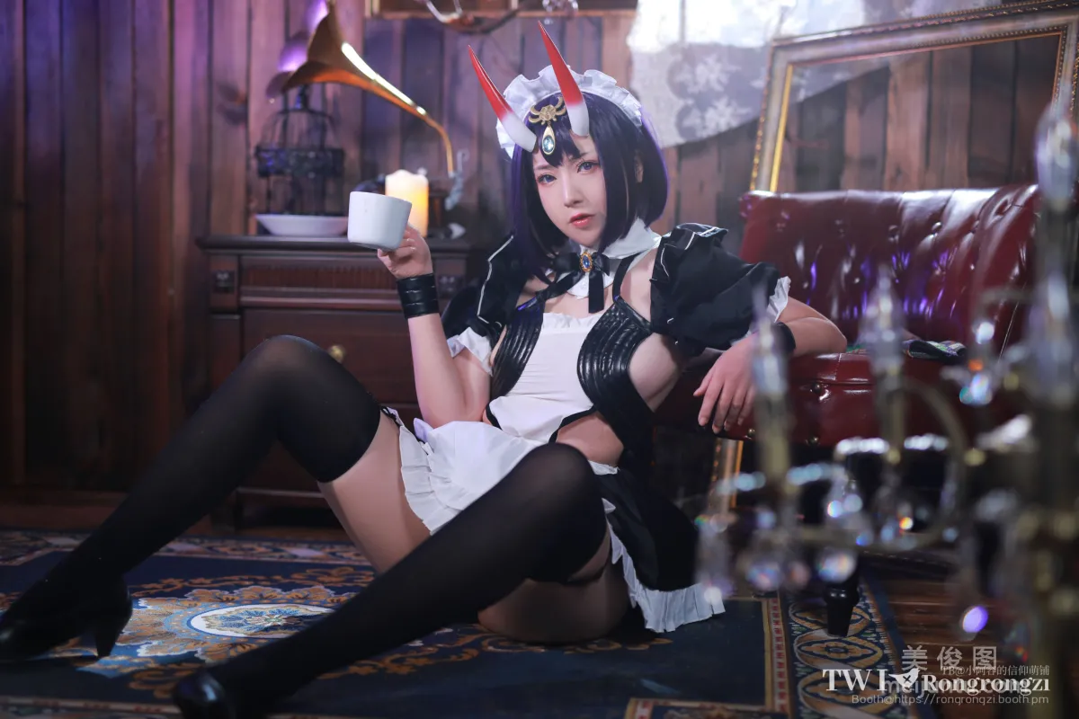 [Web Idol COSER Photo] Xiaorong Zaigu Gugu, Shuten Douji Maid photo 42
