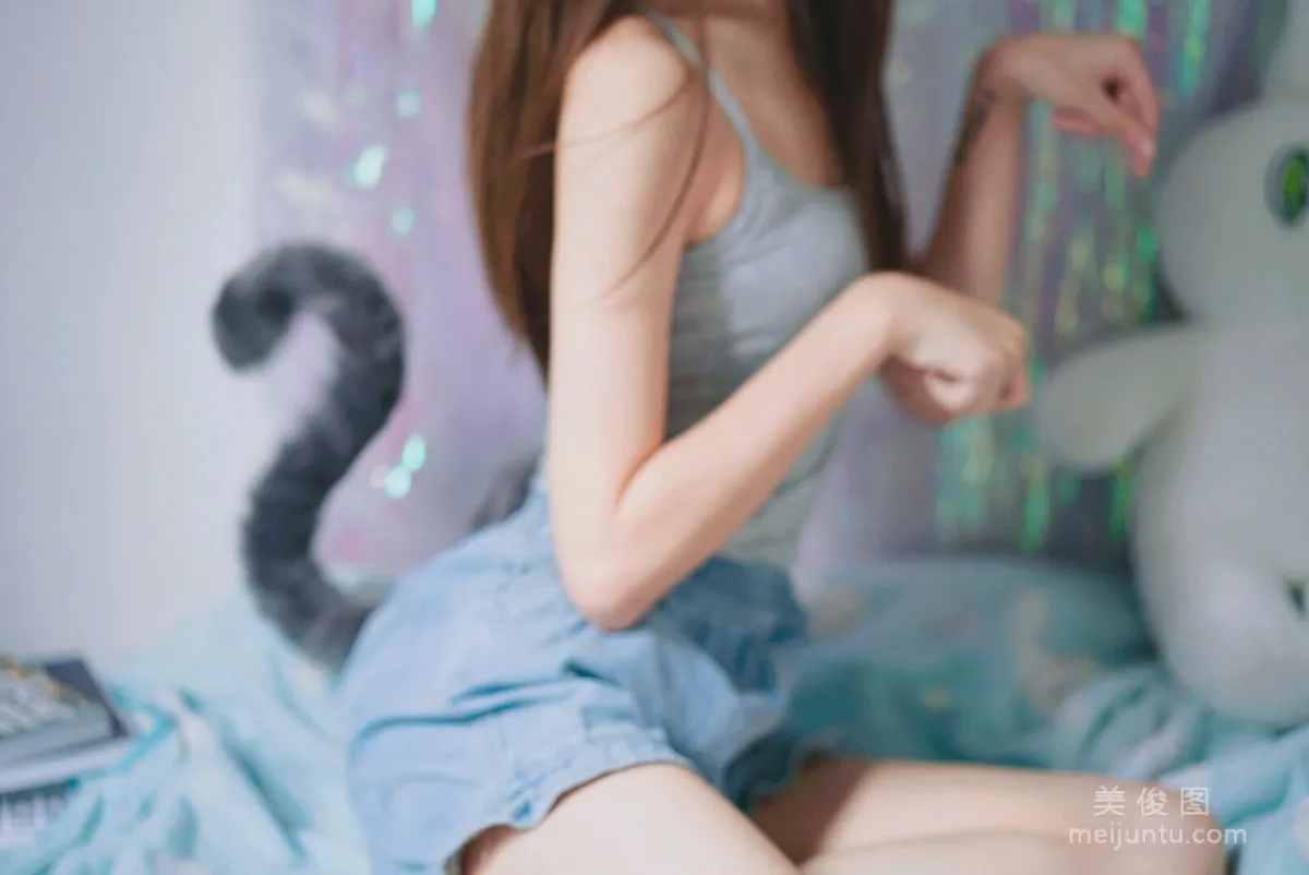[Web Idol Coser Photo] Cute Girl Yanjiang Damo Wang w - Gray-Tailed Cat Style photo 2