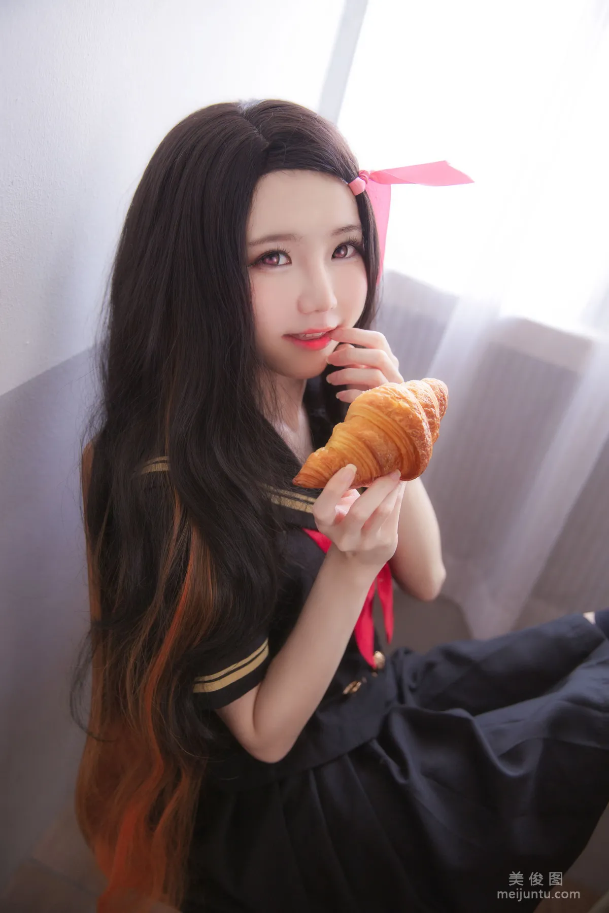 [Web Idols COSER Photos] Sally Dorasnow, Nezuko School photo 8