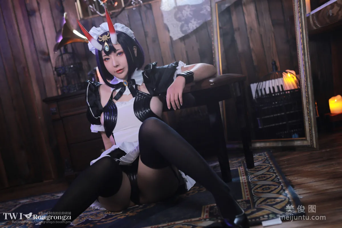 [Web Idol COSER Photo] Xiaorong Zaigu Gugu, Shuten Douji Maid photo 19