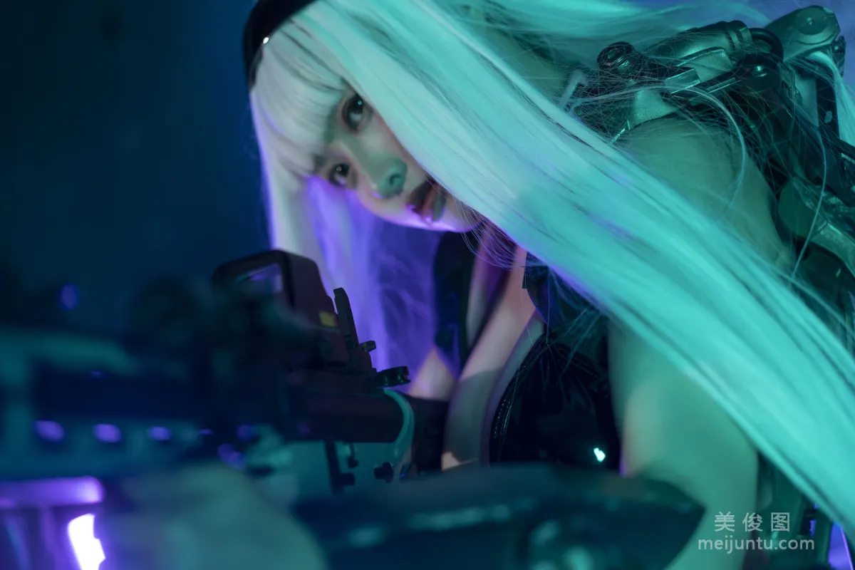 [Web Idol Coser Photos] Anime Blogger Tuoweiba Mizuki, Cyberpunk 2021 Set photo 8