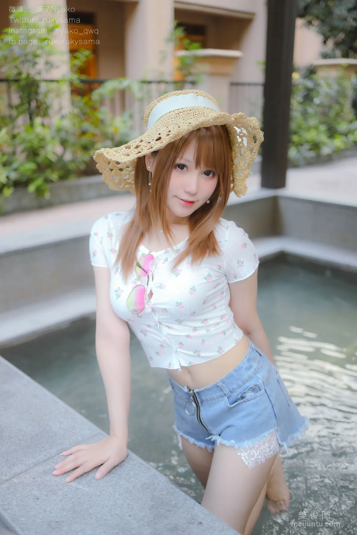 [网红COSER写真] 萌妹子Nyako喵子 - 温泉旅行 套图1